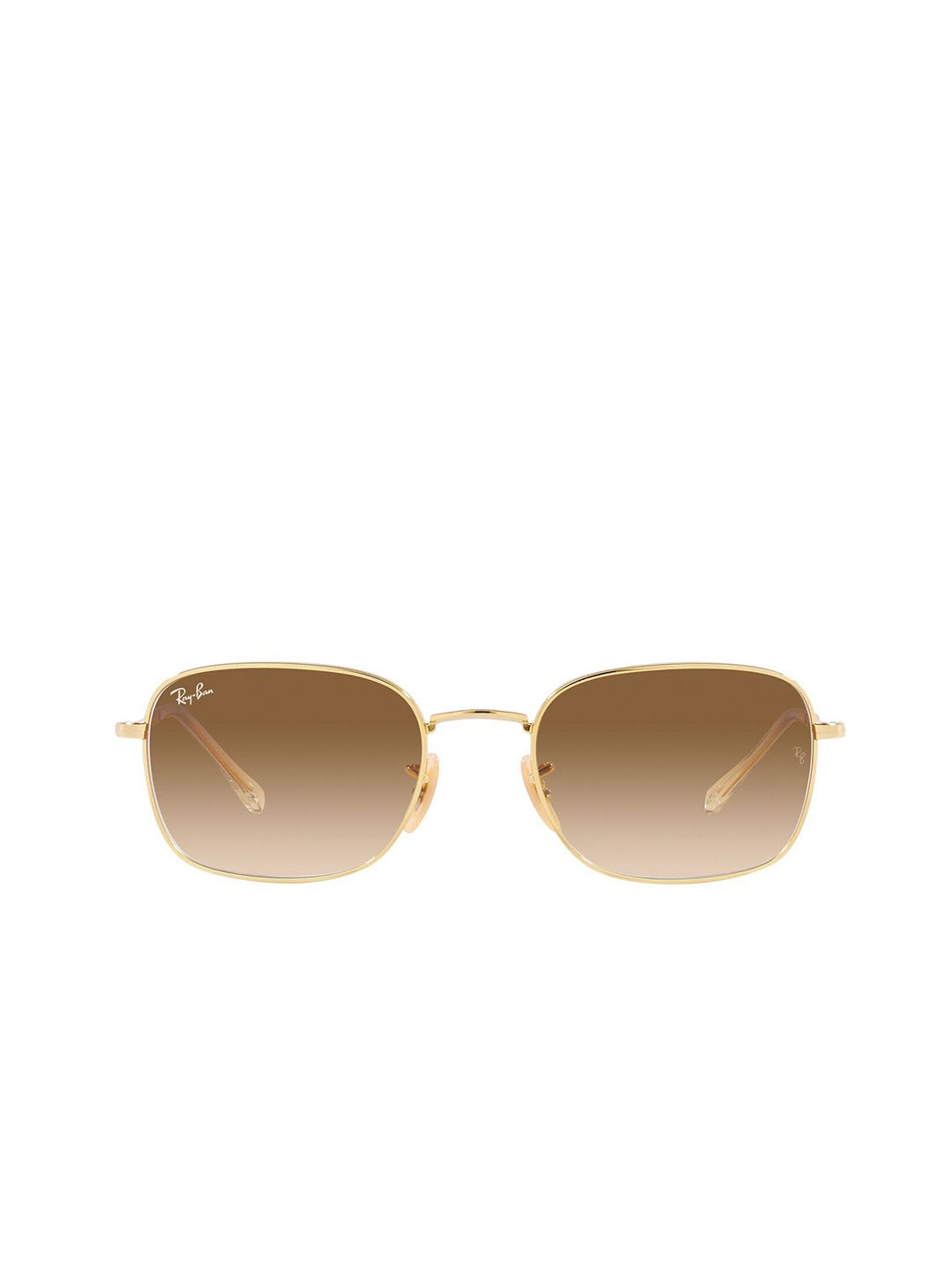 

RAY-BAN Unisex Gradient Brown Lens Pillow Sunglasses - 0RB3706001/5157, Gold