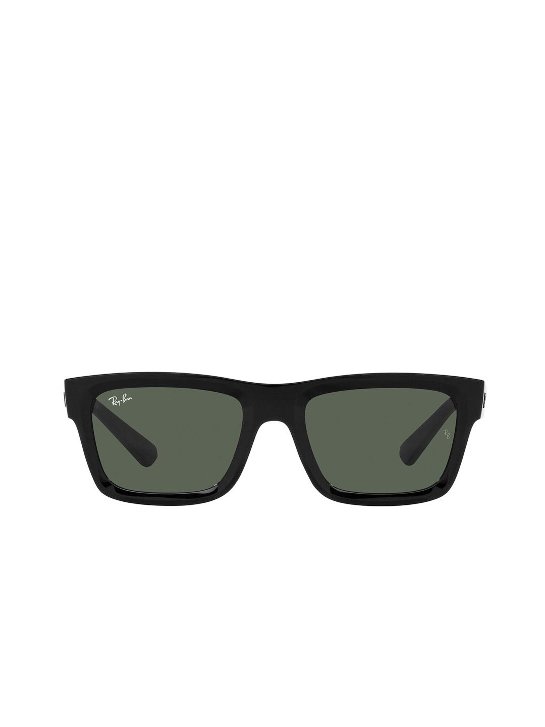 

Ray-Ban Men UV Protected Green Lens Rectangle Sunglasses - 0RB439666777154, Black