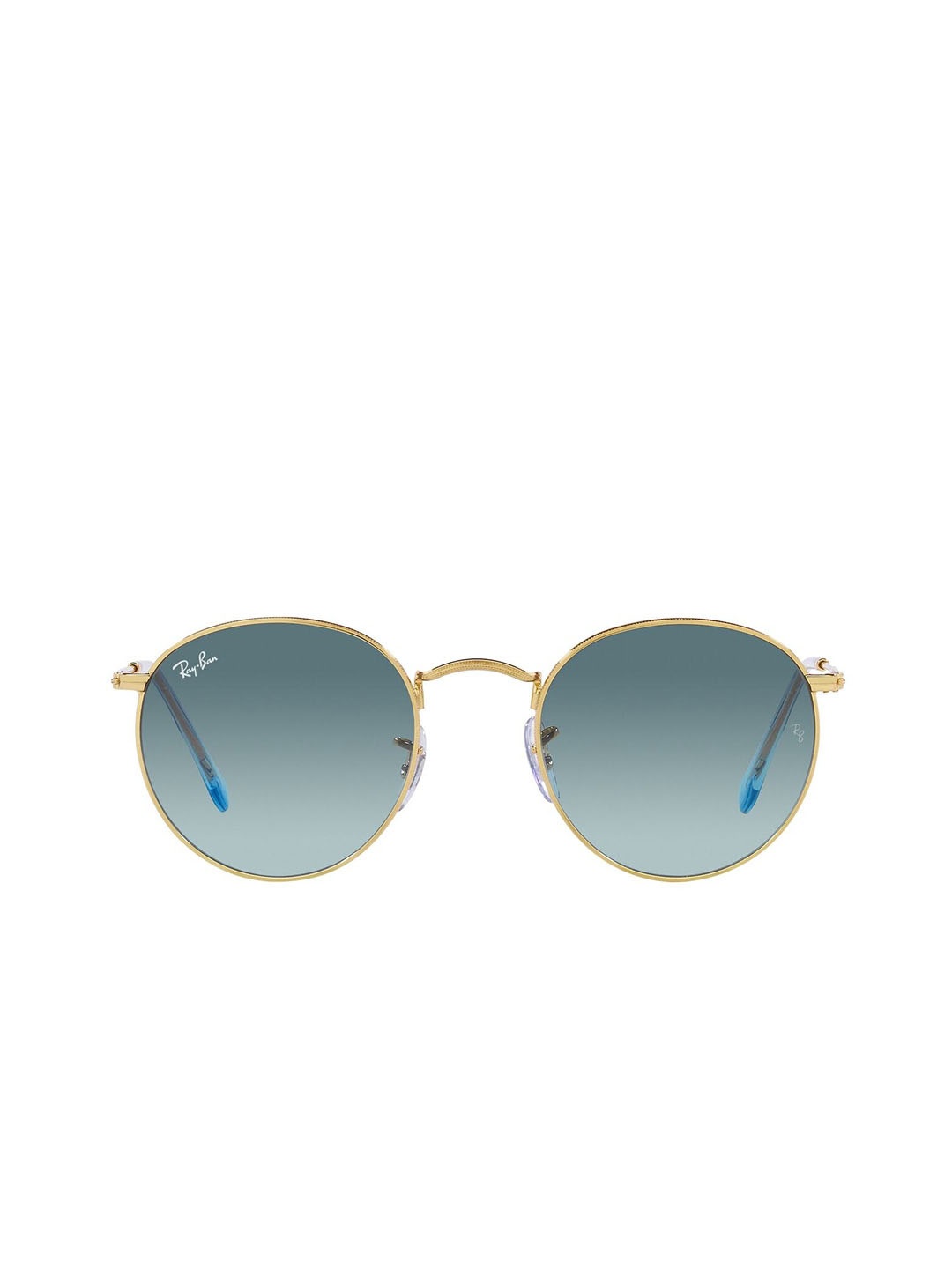 

RAY-BAN Men Gradient Lens Round Sunglasses - 8056597858168, Gold