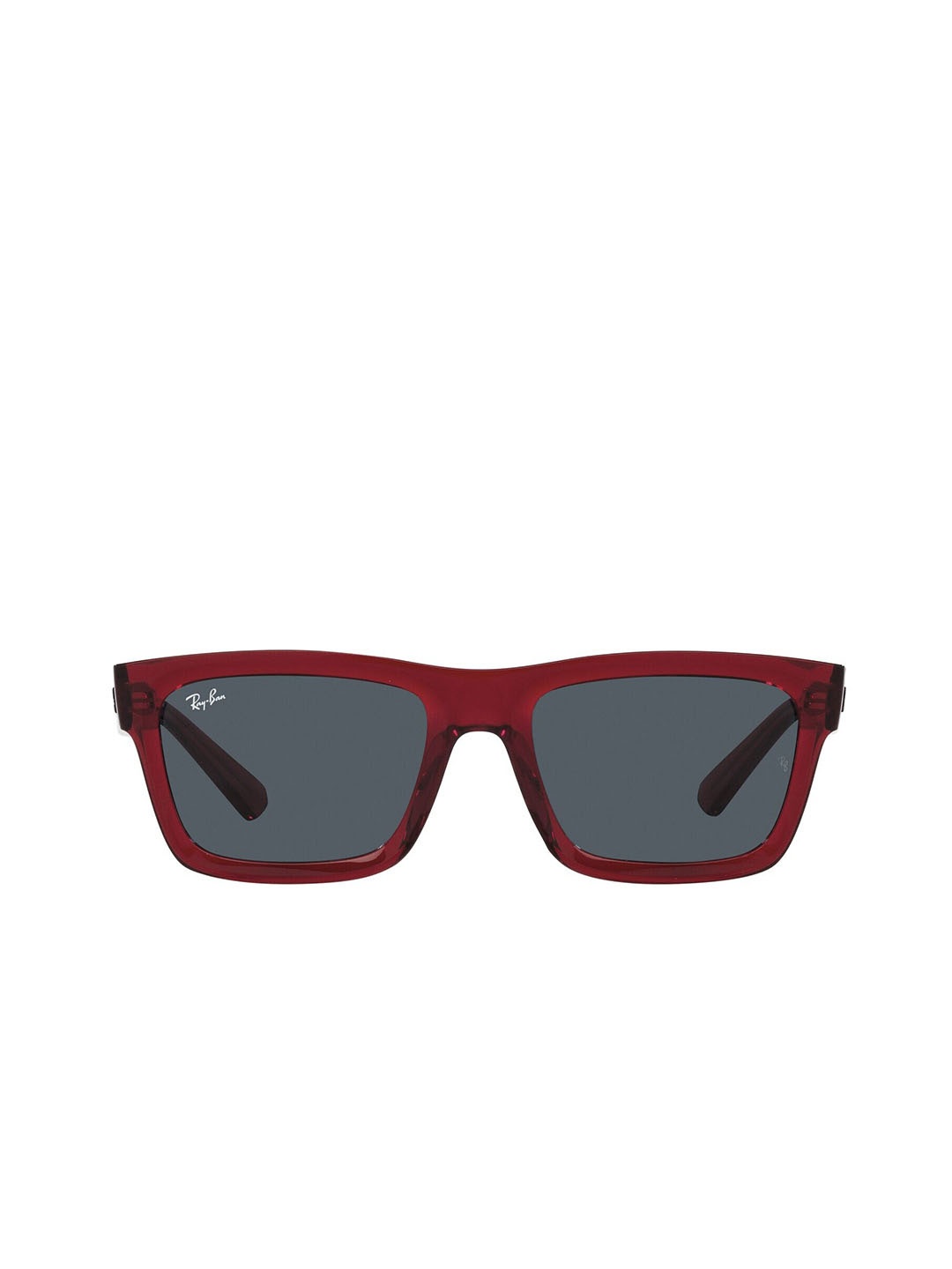 

RAY-BAN Men UV Protected Grey Lens Rectangle Sunglasses - 0RB439666798757, Red