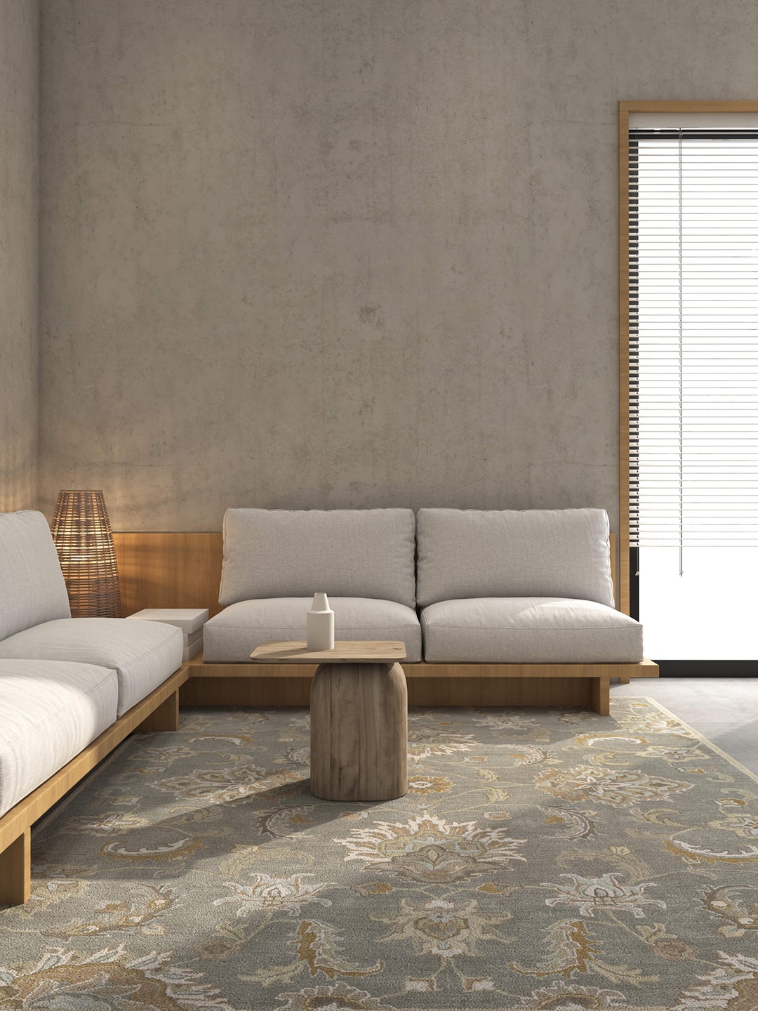

Jaipur Rugs Beige & Brown Printed Woolen Rectangular Carpet