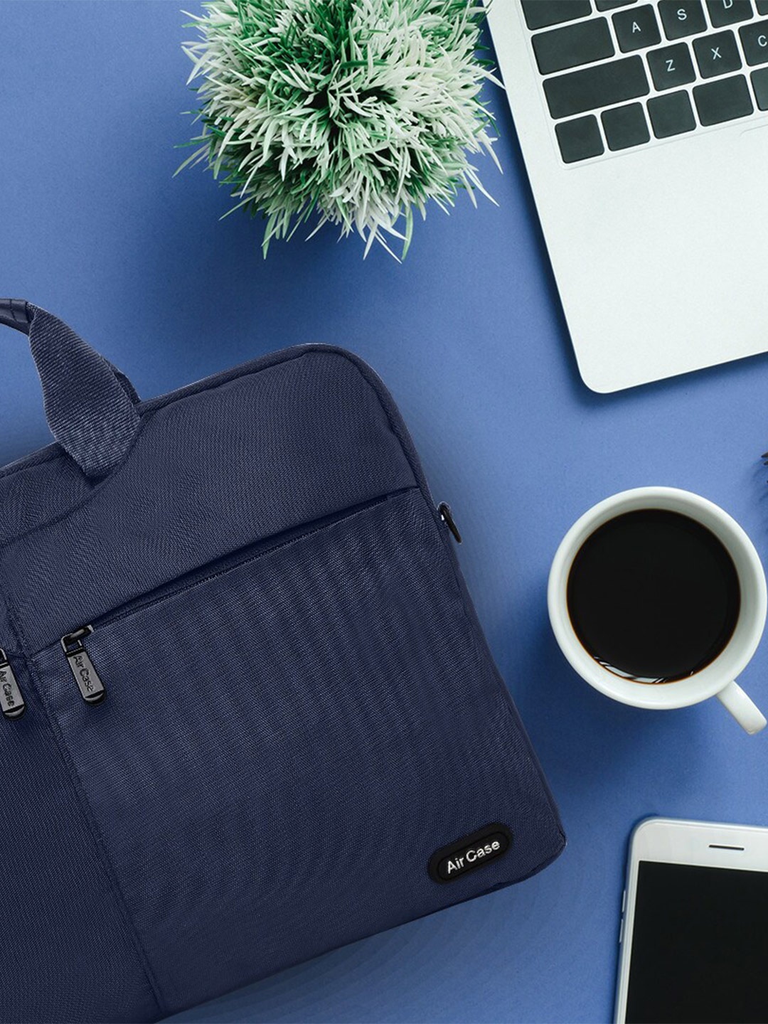 

AirCase Water Resistant 4 Layer Protection Laptop Bag, Navy blue