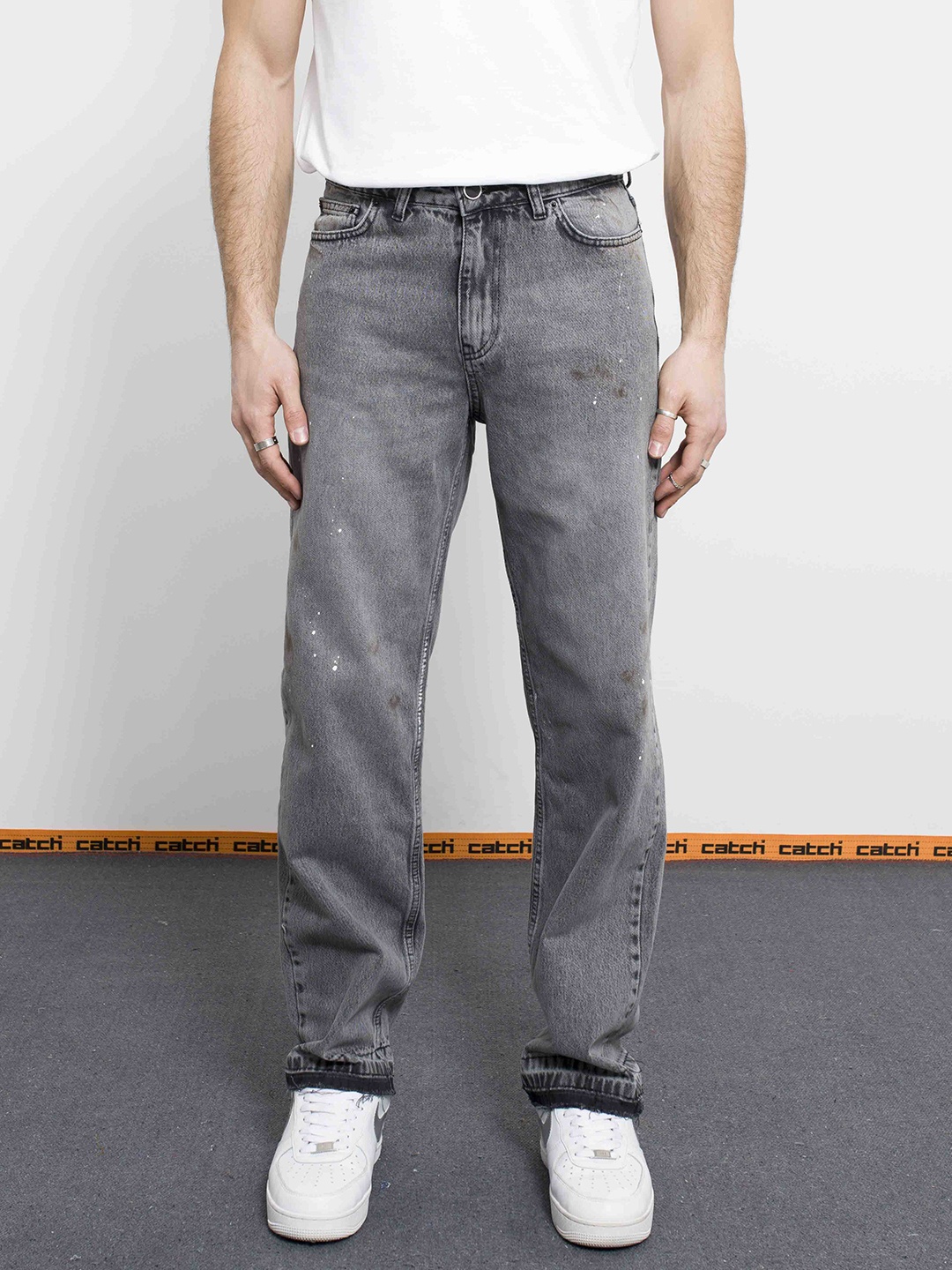

catch Men Relaxed Fit Jeans, Grey
