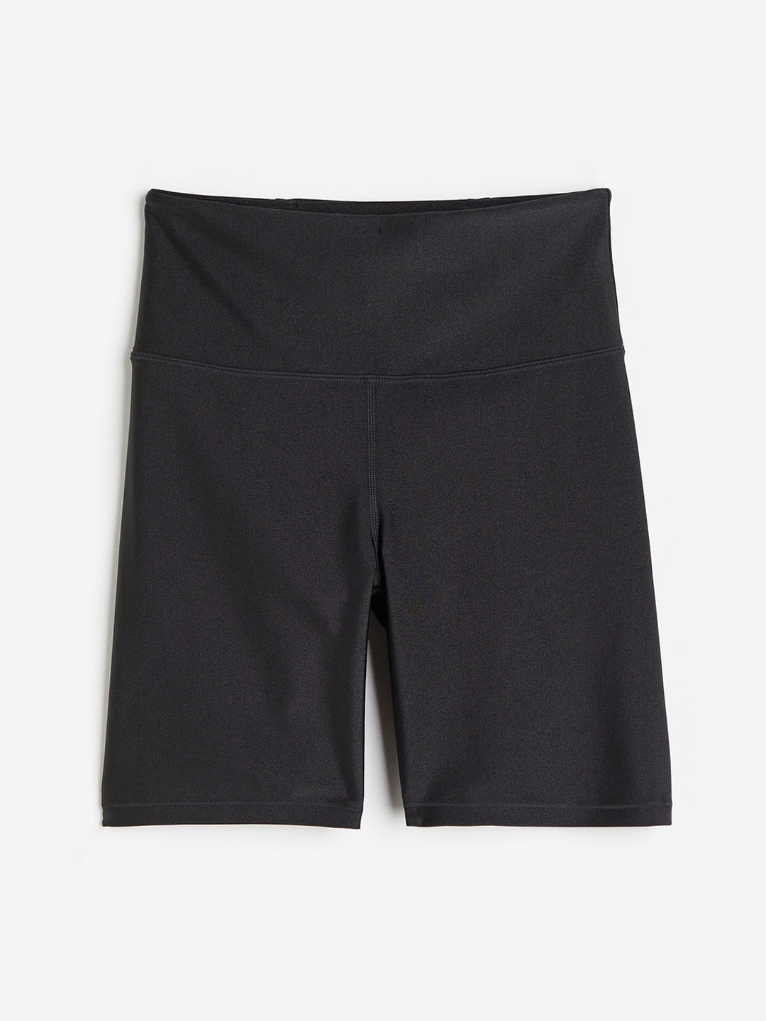 

H&M Women DryMove High Shine Biker Shorts, Grey
