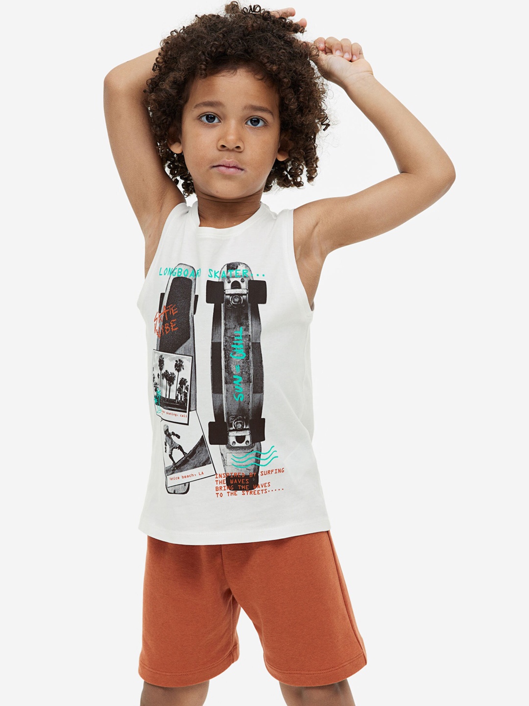 

H&M Boys 2-Piece Printed Set, Brown