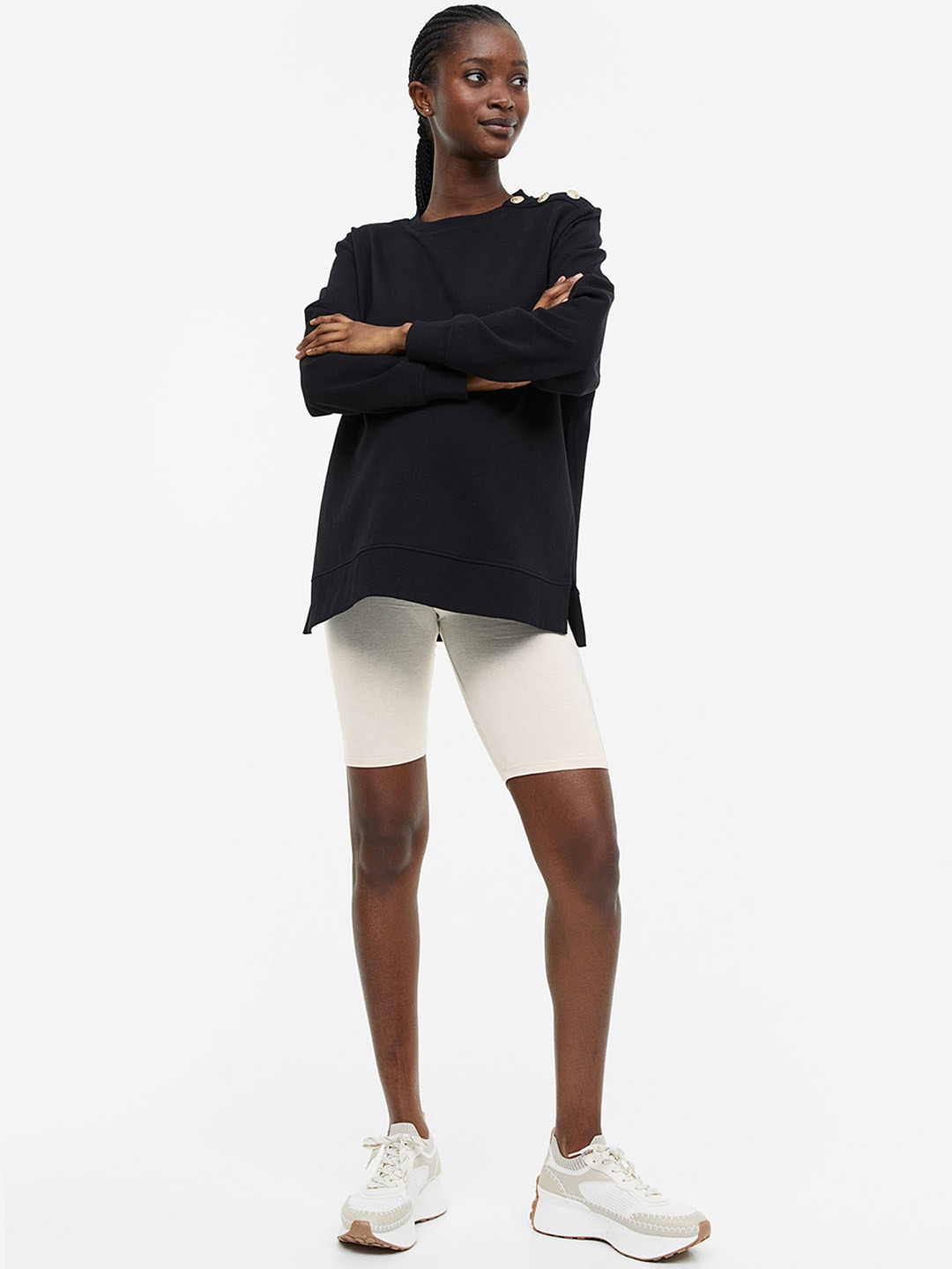 

H&M MAMA Cycling Shorts, Beige