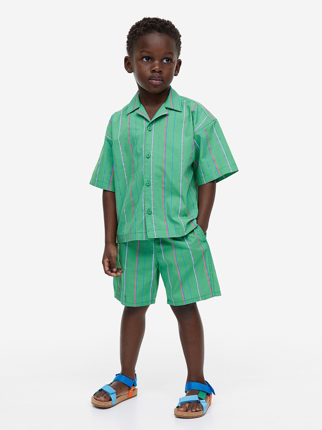 

H&M Boys 2-Piece Cotton Set, Green