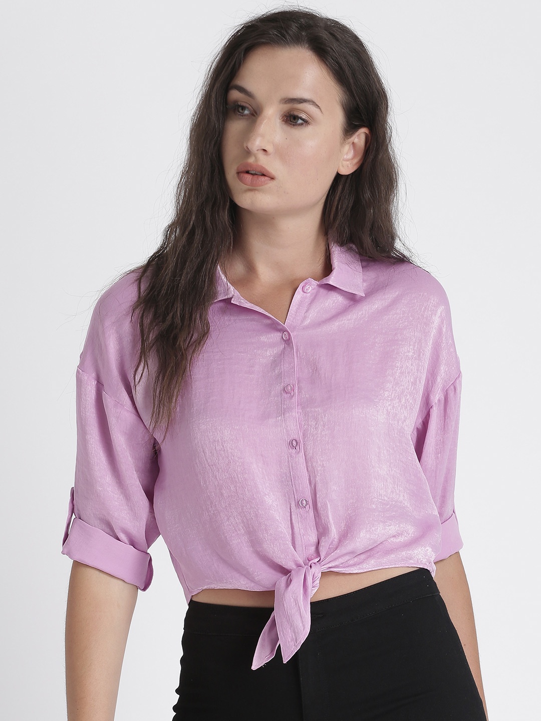 

Splash Women Lavender Solid Top