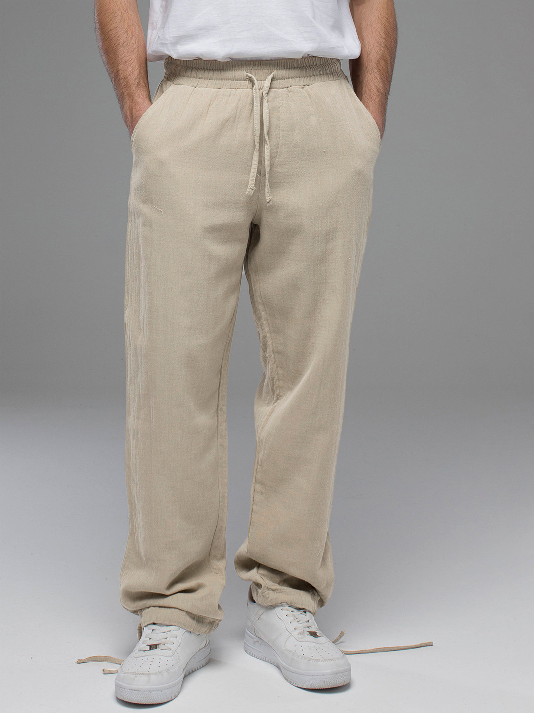 

catch Men Loose Fit Trousers, Mustard