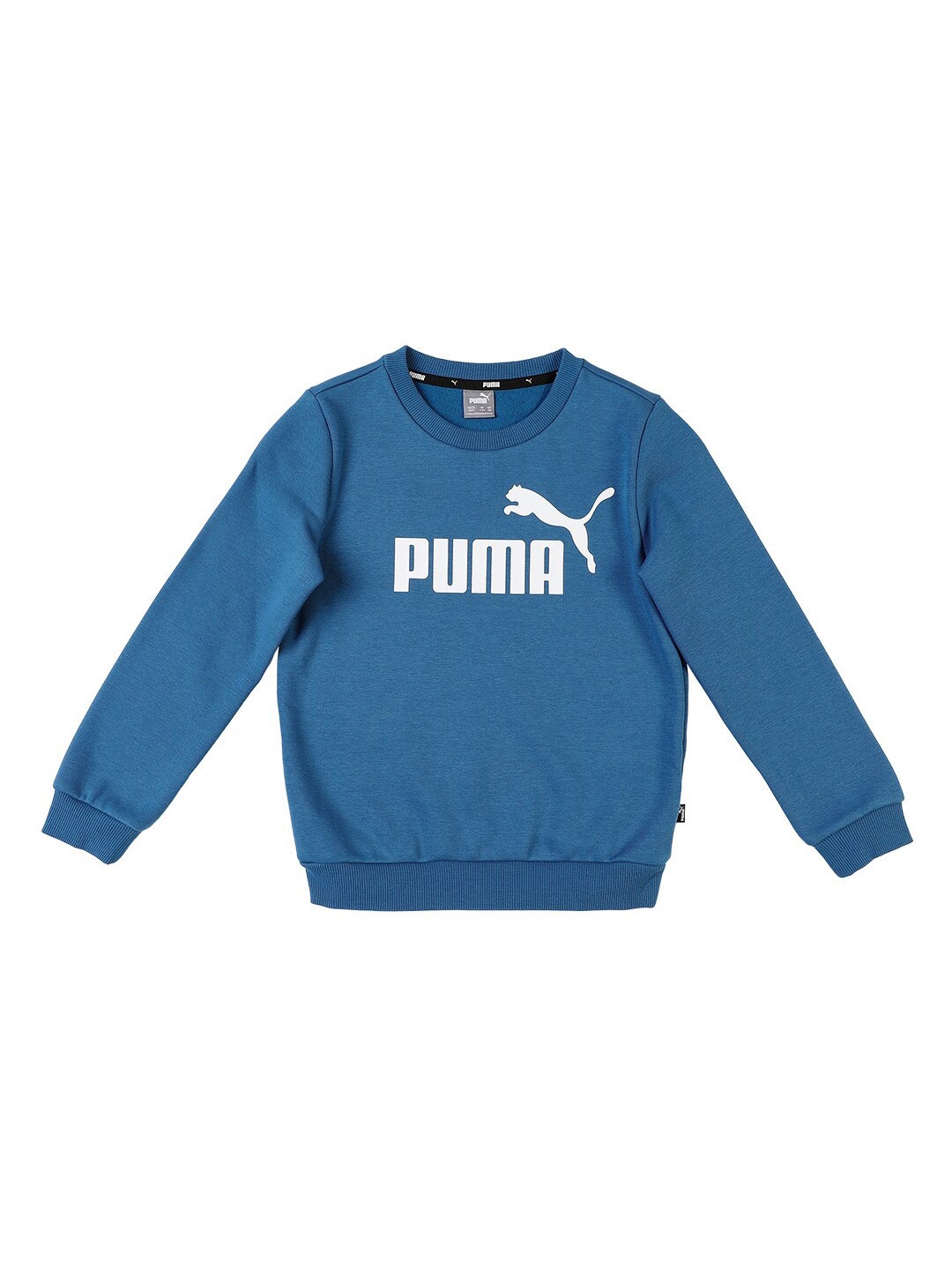 

Puma Boys Essential Big Logo Printed Cotton Sweatshirt, Blue