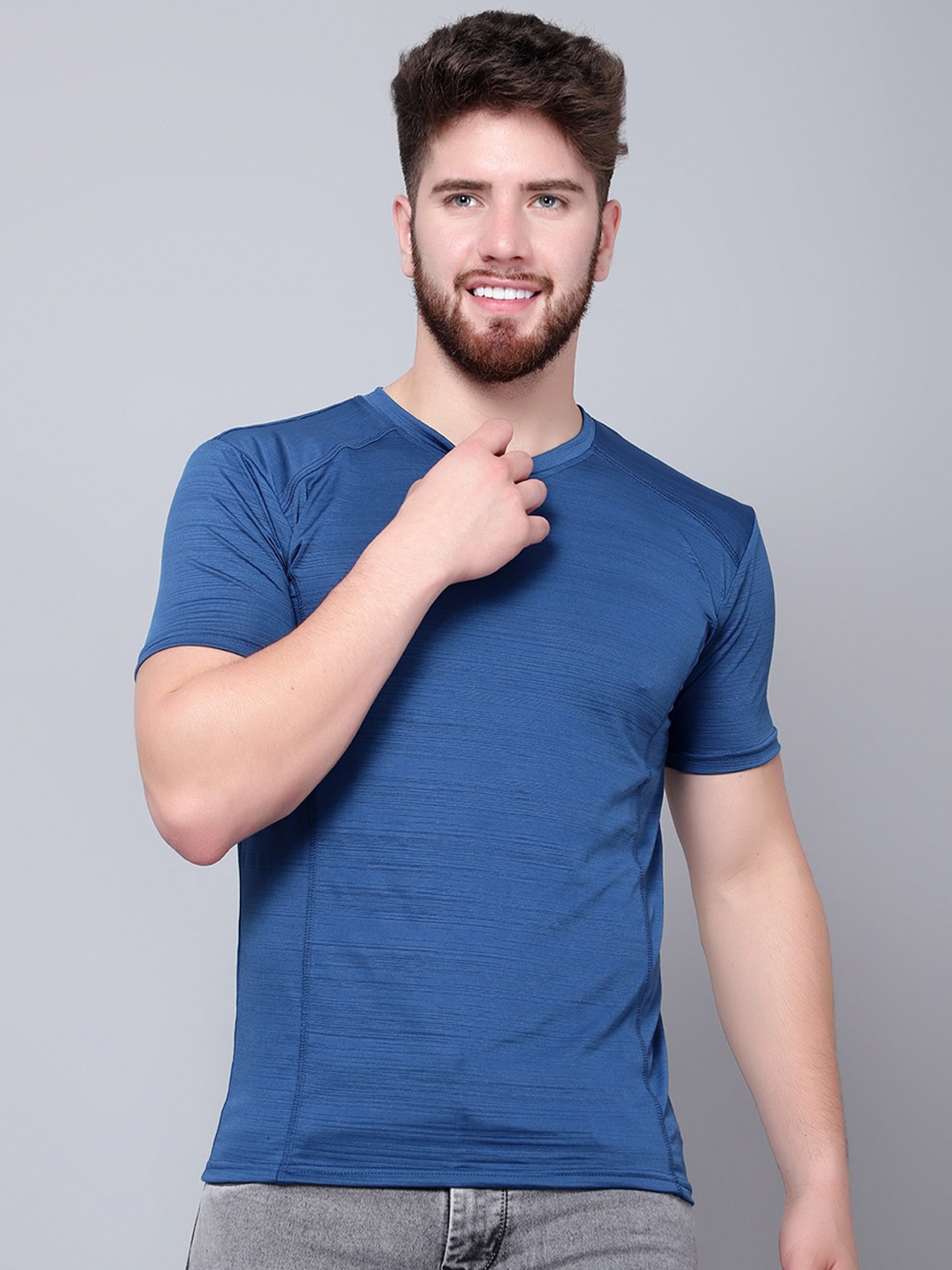 

DIAZ Round Neck T-Shirt, Blue