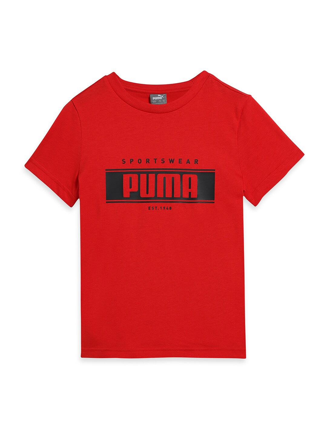 

Puma Boys Graphic Regular Fit T-Shirt, Red