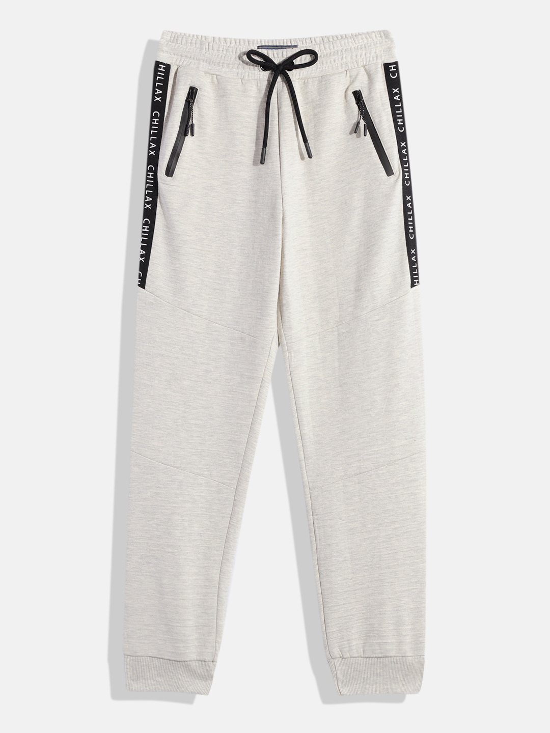 

Bene Kleed Boys Typography Printed Joggers, Grey melange