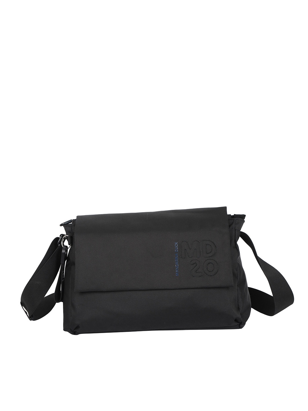 

MANDARINA DUCK Textured Structured Messenger Bag, Black