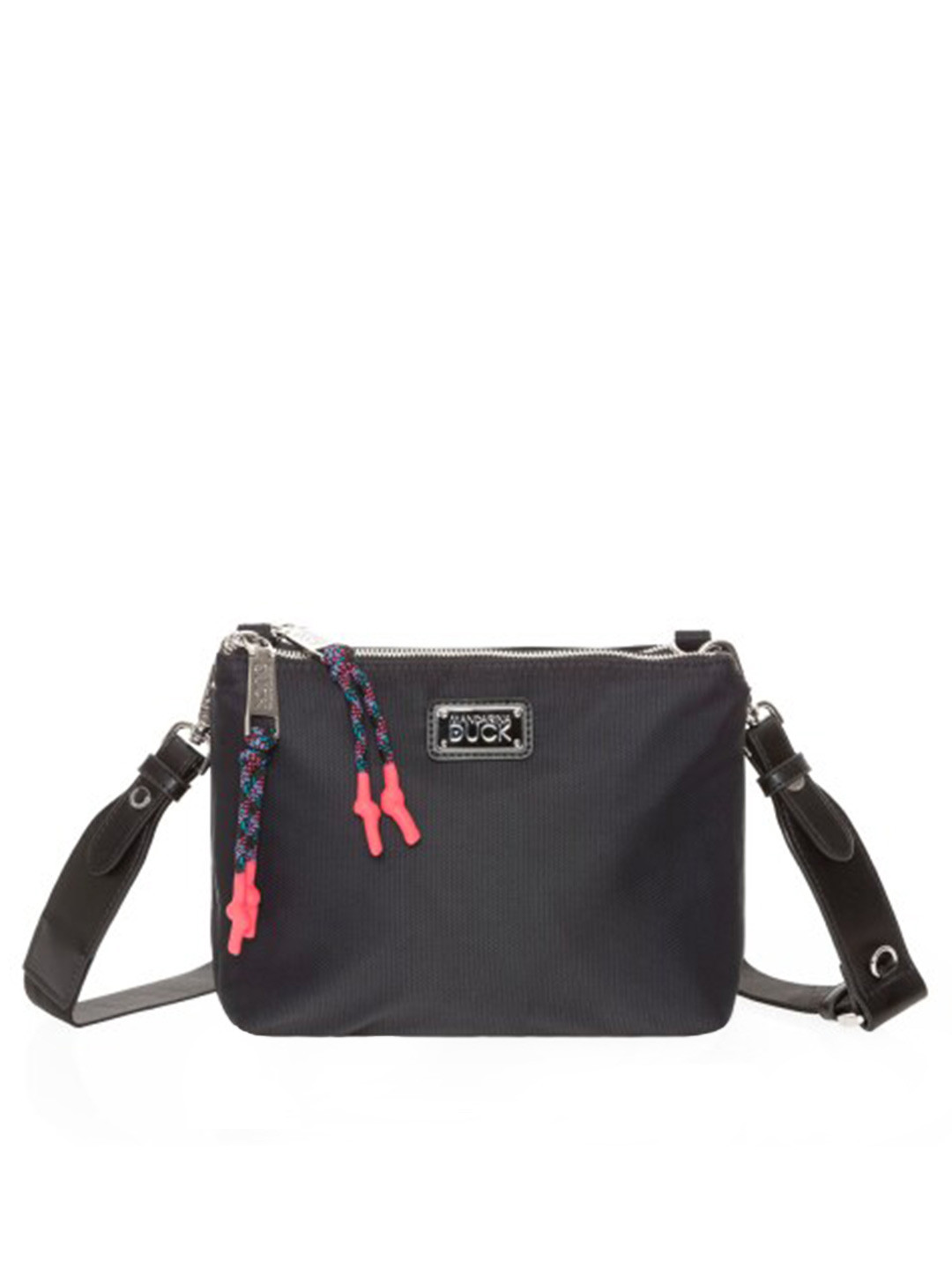 

MANDARINA DUCK Textured Crossover Messenger Bag With Detachable Sling, Black
