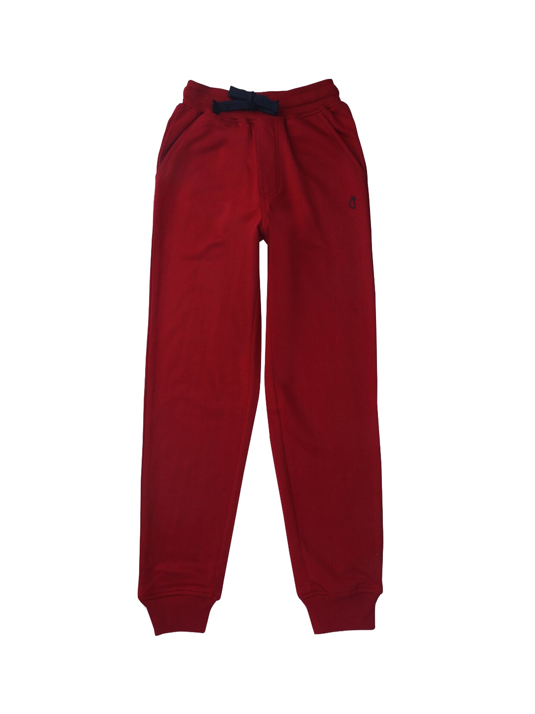 

Gini and Jony Girls Mid Rise Cotton Joggers, Red