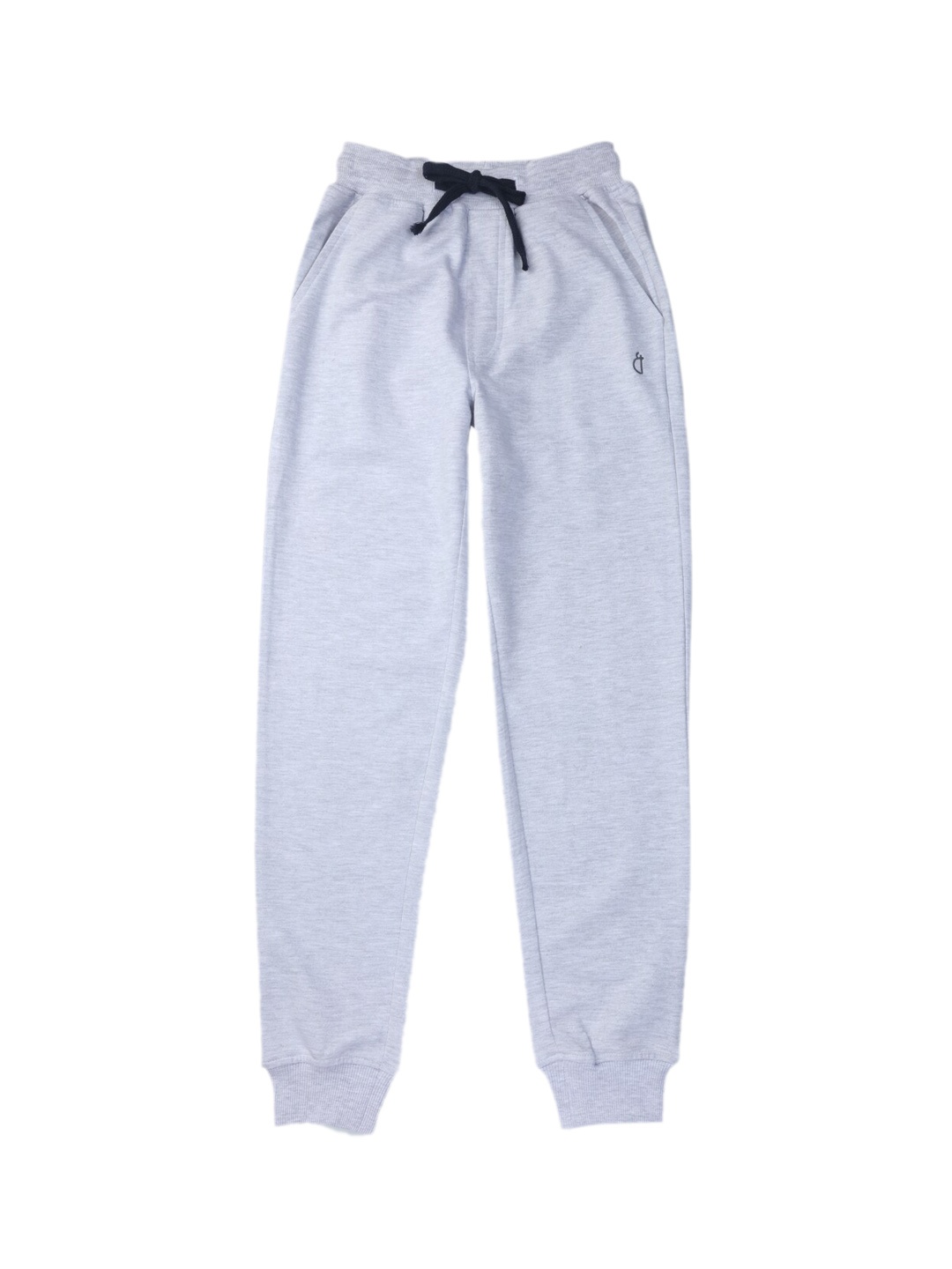 Gini and Jony Girls Mid-Rise Cotton Joggers, Grey