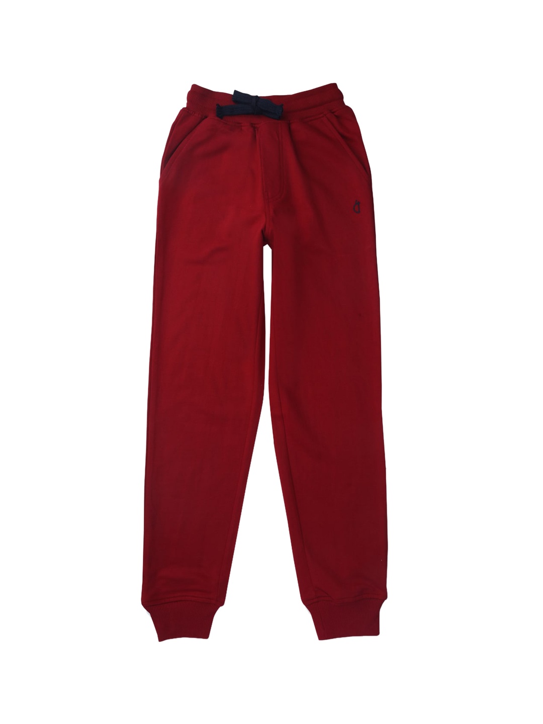 

Gini and Jony Girls Mid Rise Cotton Joggers, Red