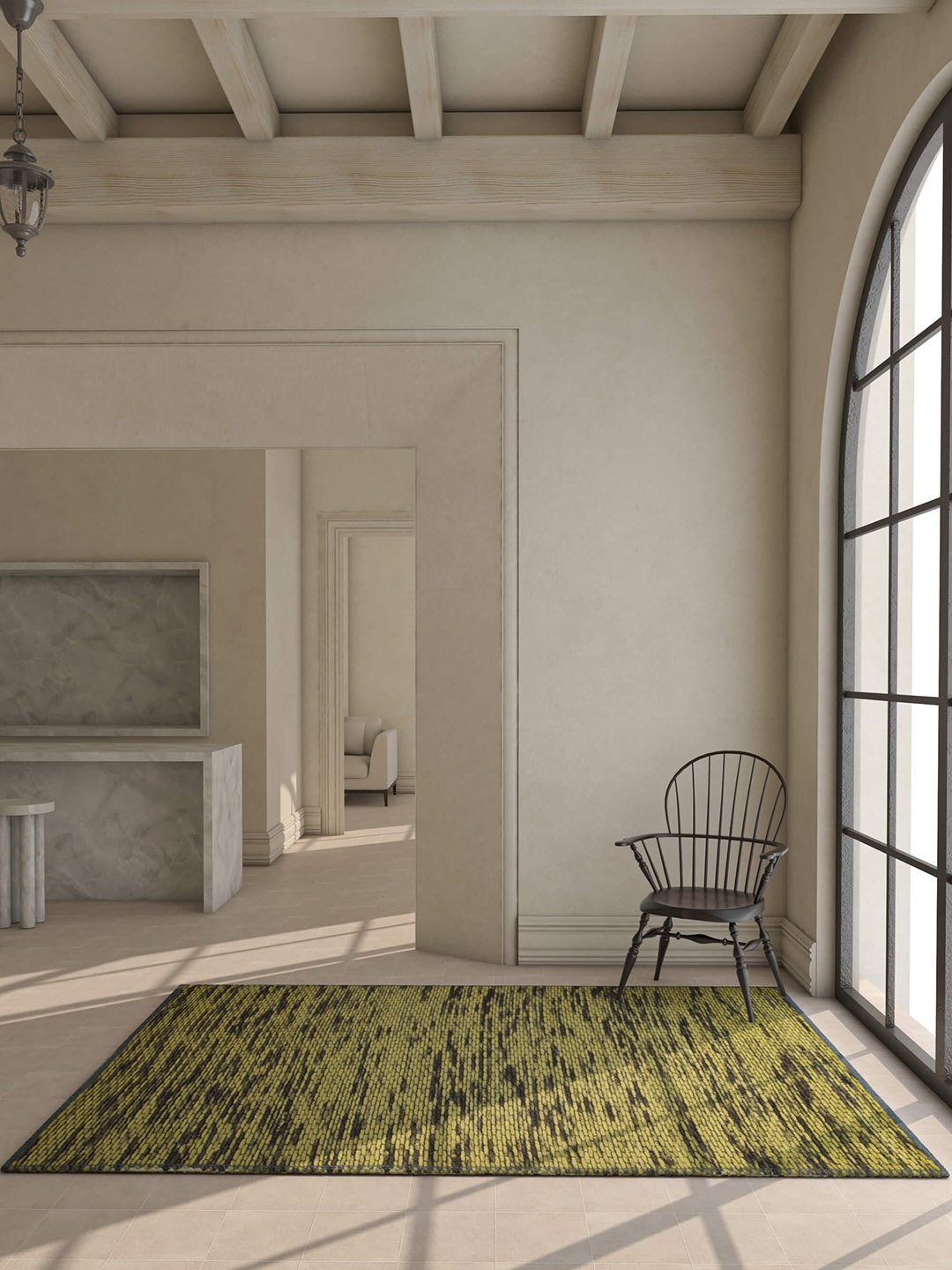 

Jaipur Rugs Green & Black Abstract Pattern Woolen Rectangular Carpet