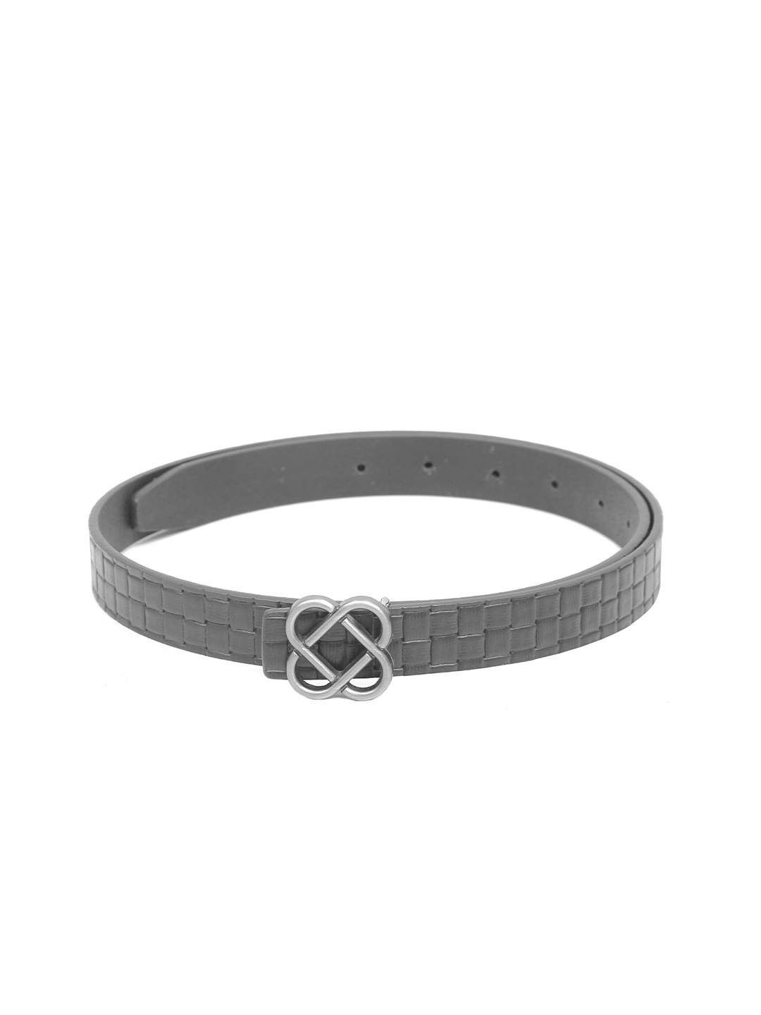 

Calvadoss Women Textured Leather Belt, Black