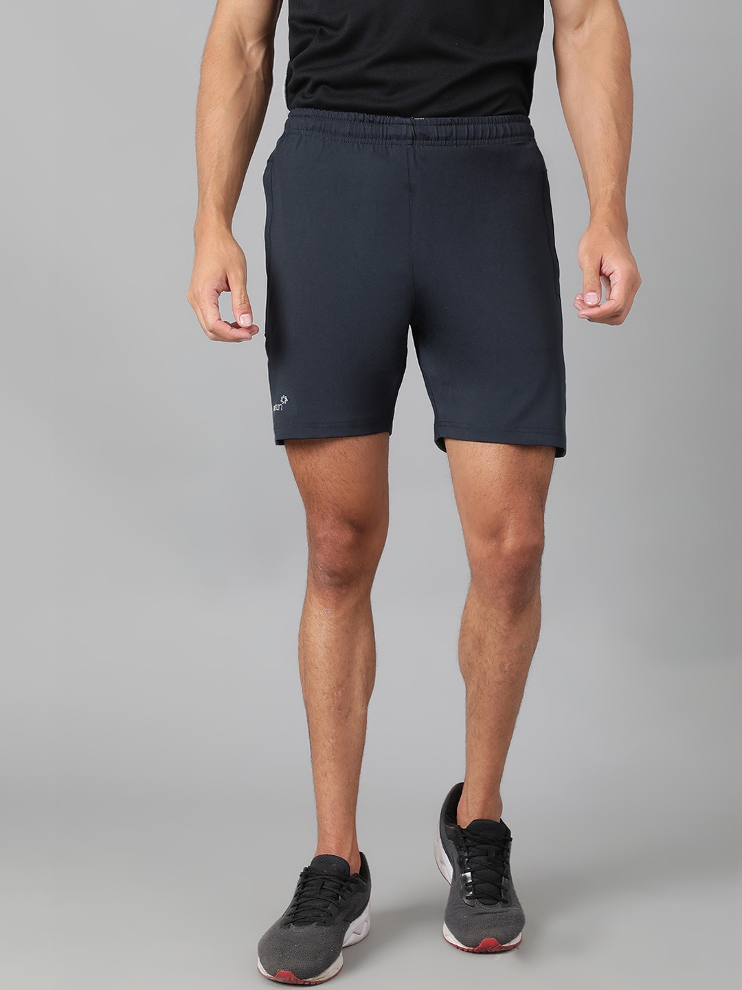 

SPORT SUN Men Mid-Rise Sports Shorts, Navy blue
