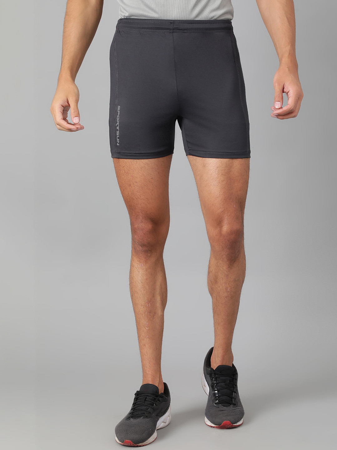 

SPORT SUN Men Mid Rise Sports Shorts, Grey