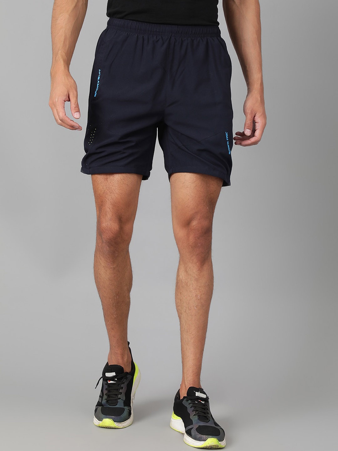 

SPORT SUN Men Mid-Rise Above Knee Shorts, Navy blue
