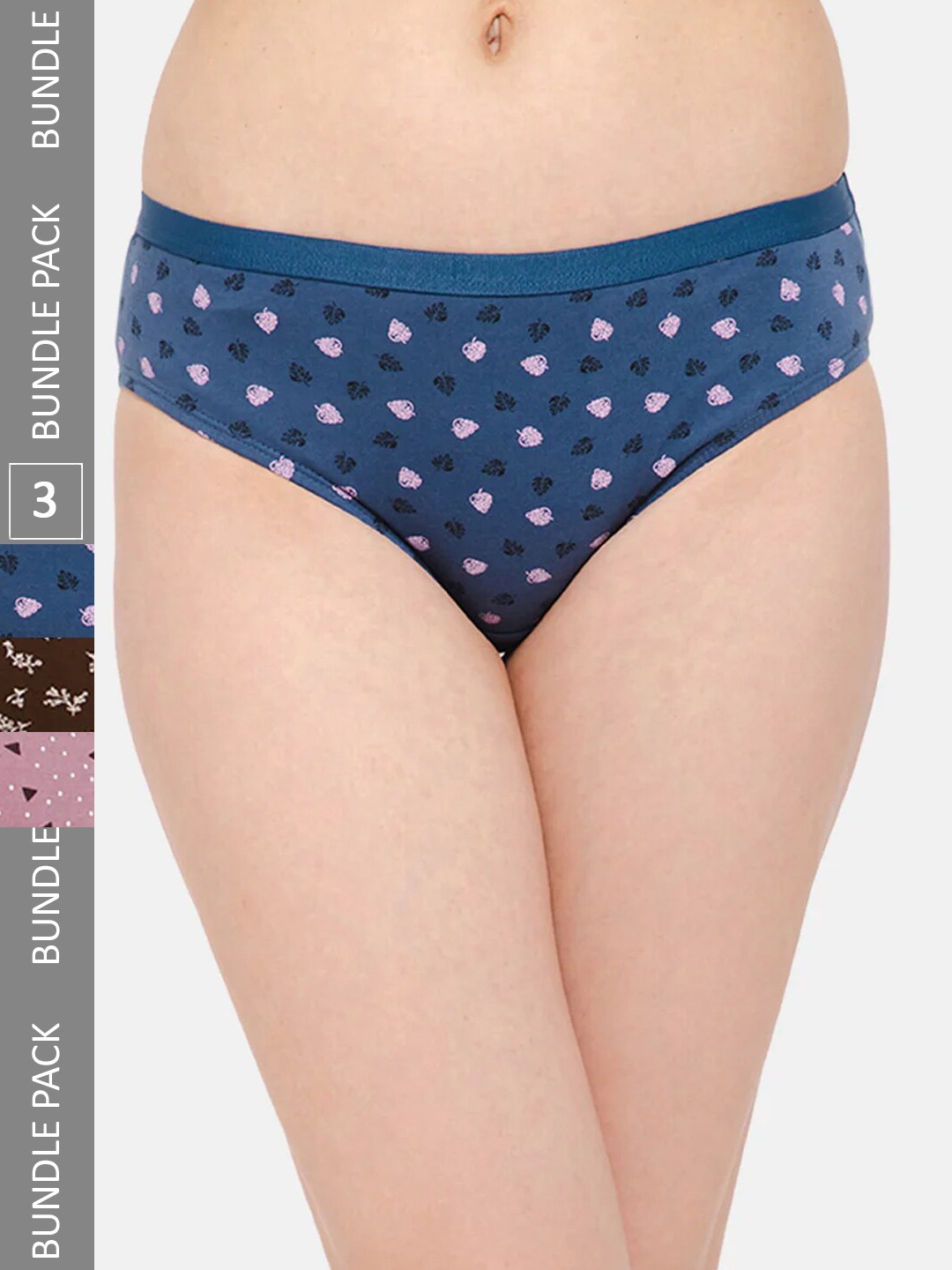 

intimacy LINGERIE Women Pack Of 3 Cotton Assorted Briefs
