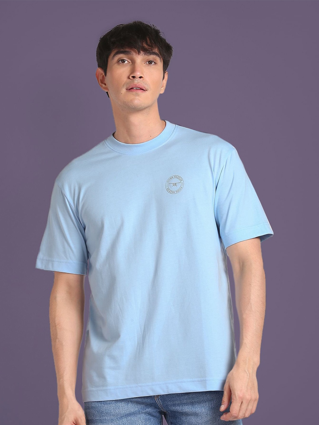 

Flying Machine Round Neck T-Shirt, Blue
