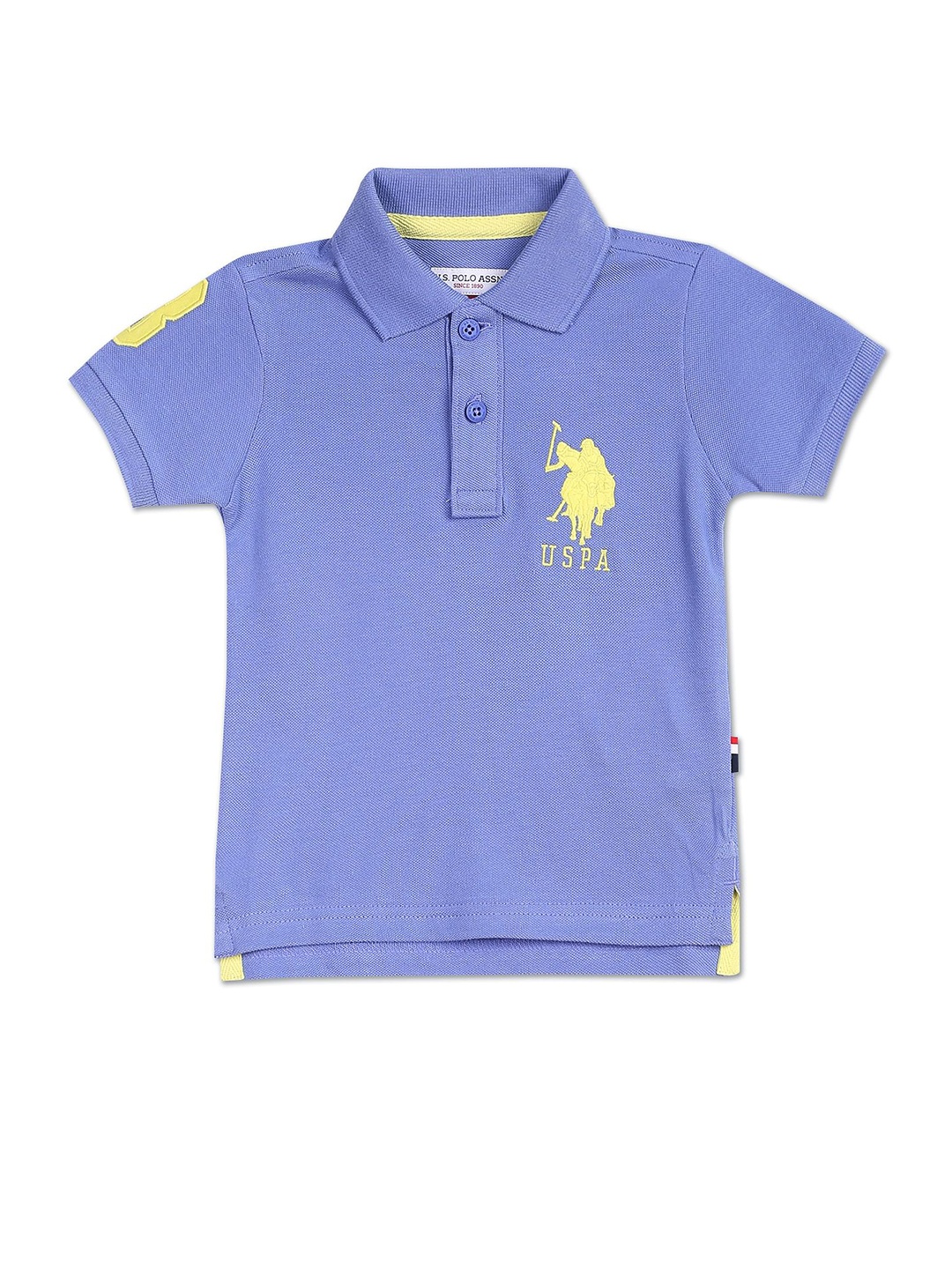 

U.S. Polo Assn. Kids Boys Polo Collar Pure Cotton T-shirt, Blue