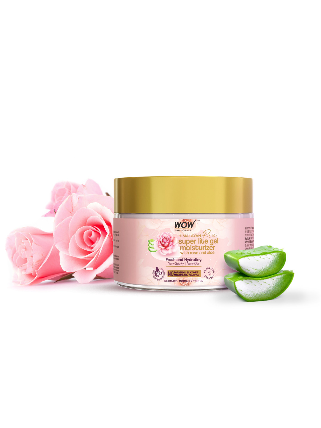 

WOW SKIN SCIENCE Himalayan Rose Super Light Gel Moisturizer with Rose & Aloe - 50ml, Pink