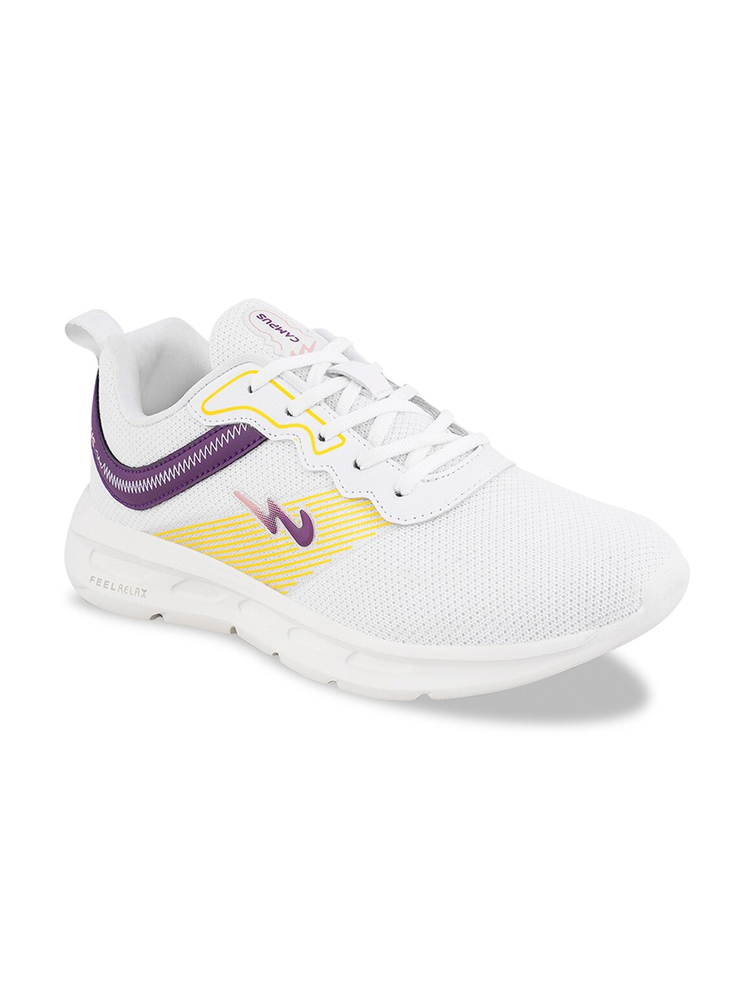 

Campus Women Mesh Running Sports Shoes, Off white