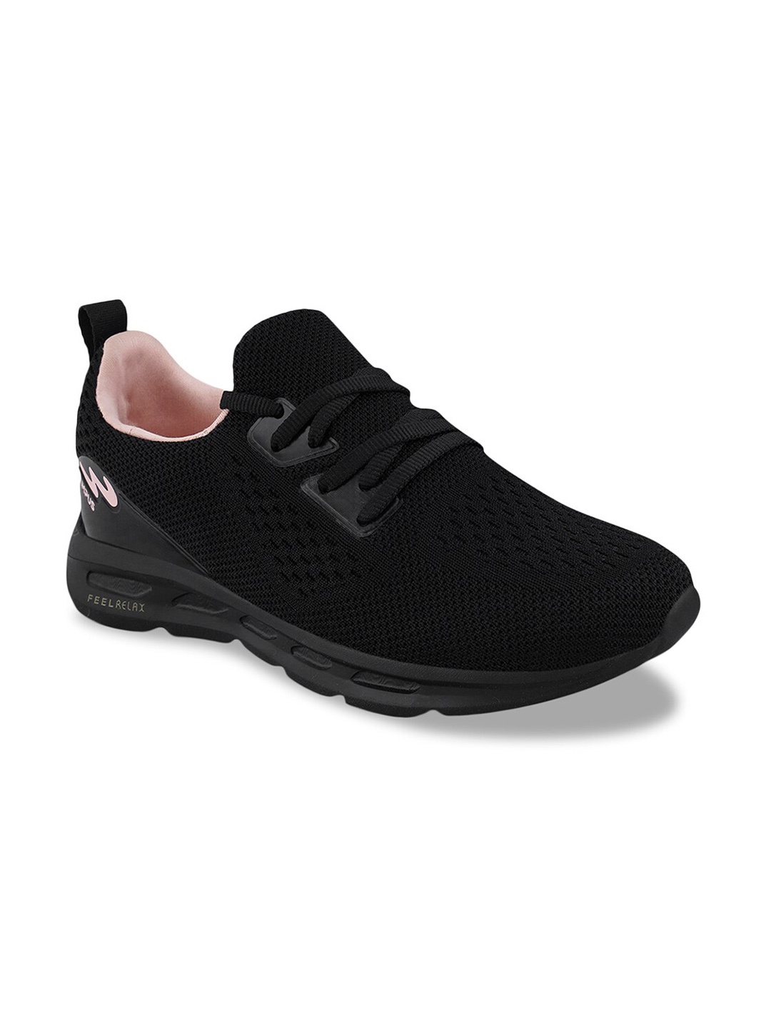 

Campus Women Mesh Running Non-Marking Shoes, Black