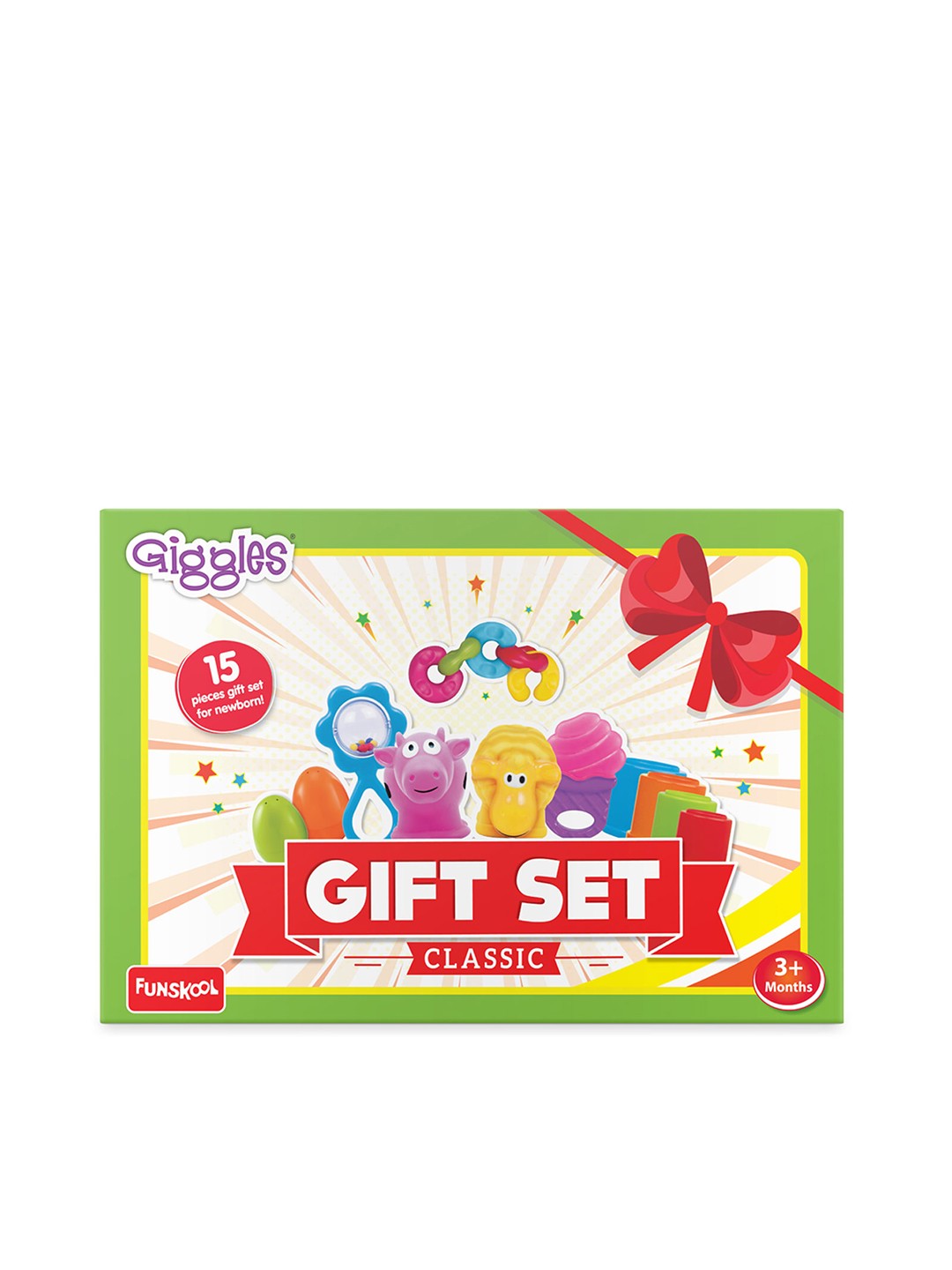 

Giggles 15-Pieces Gift Set for Newborn 3 Months+, Multi