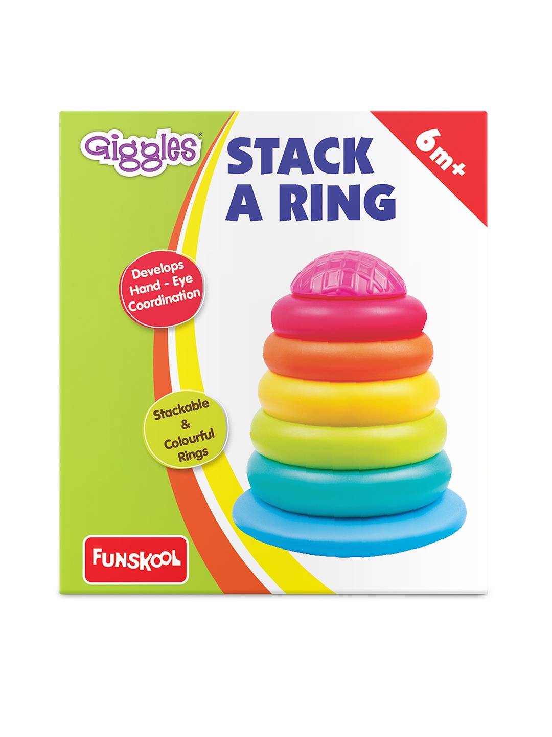 

Giggles Stack A Ring for Age 6 Months+, Multi