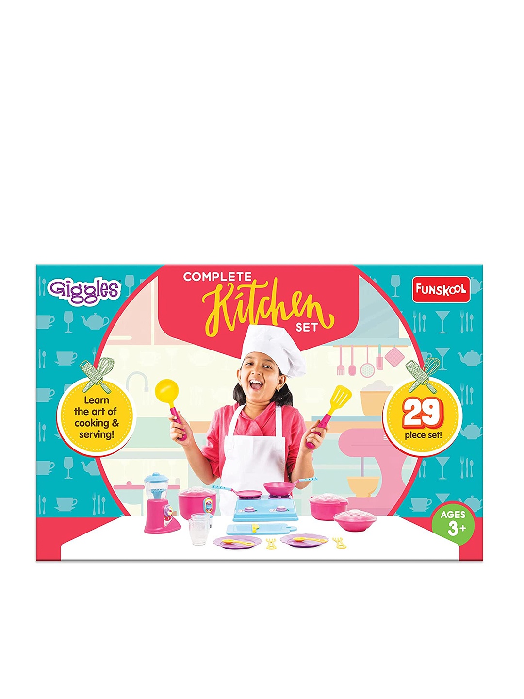 

Giggles 29-Piece Kitchen Set for Age 3+, Multi