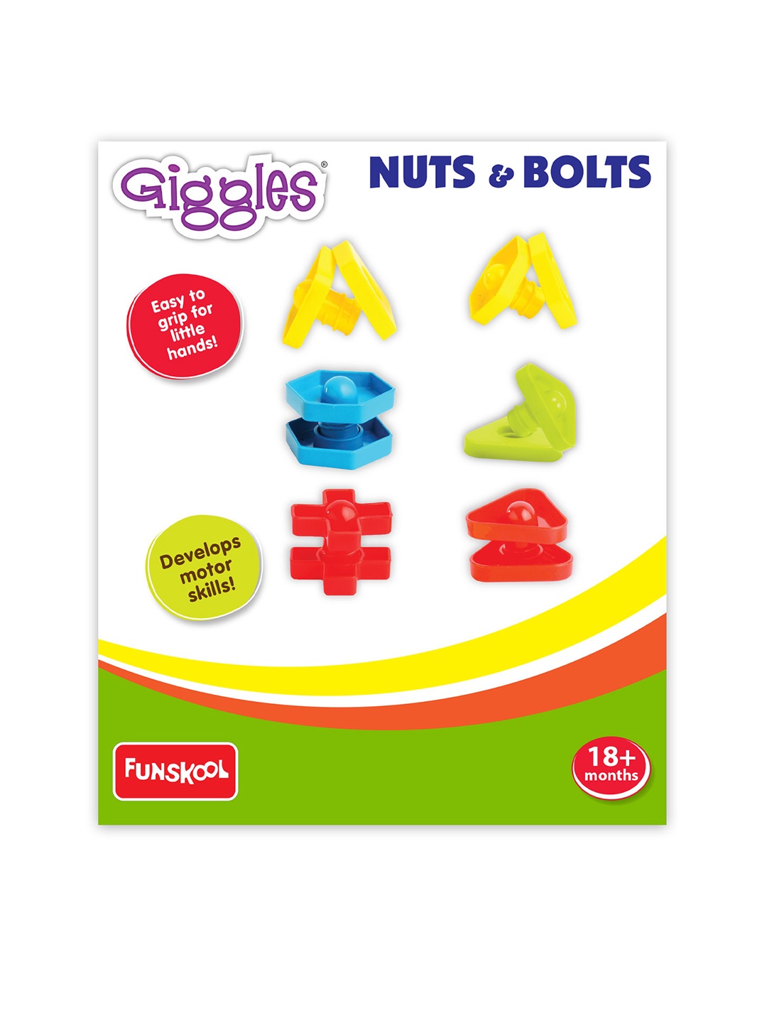

Giggles Nuts & Bolts for Age 18 Months+, Multi