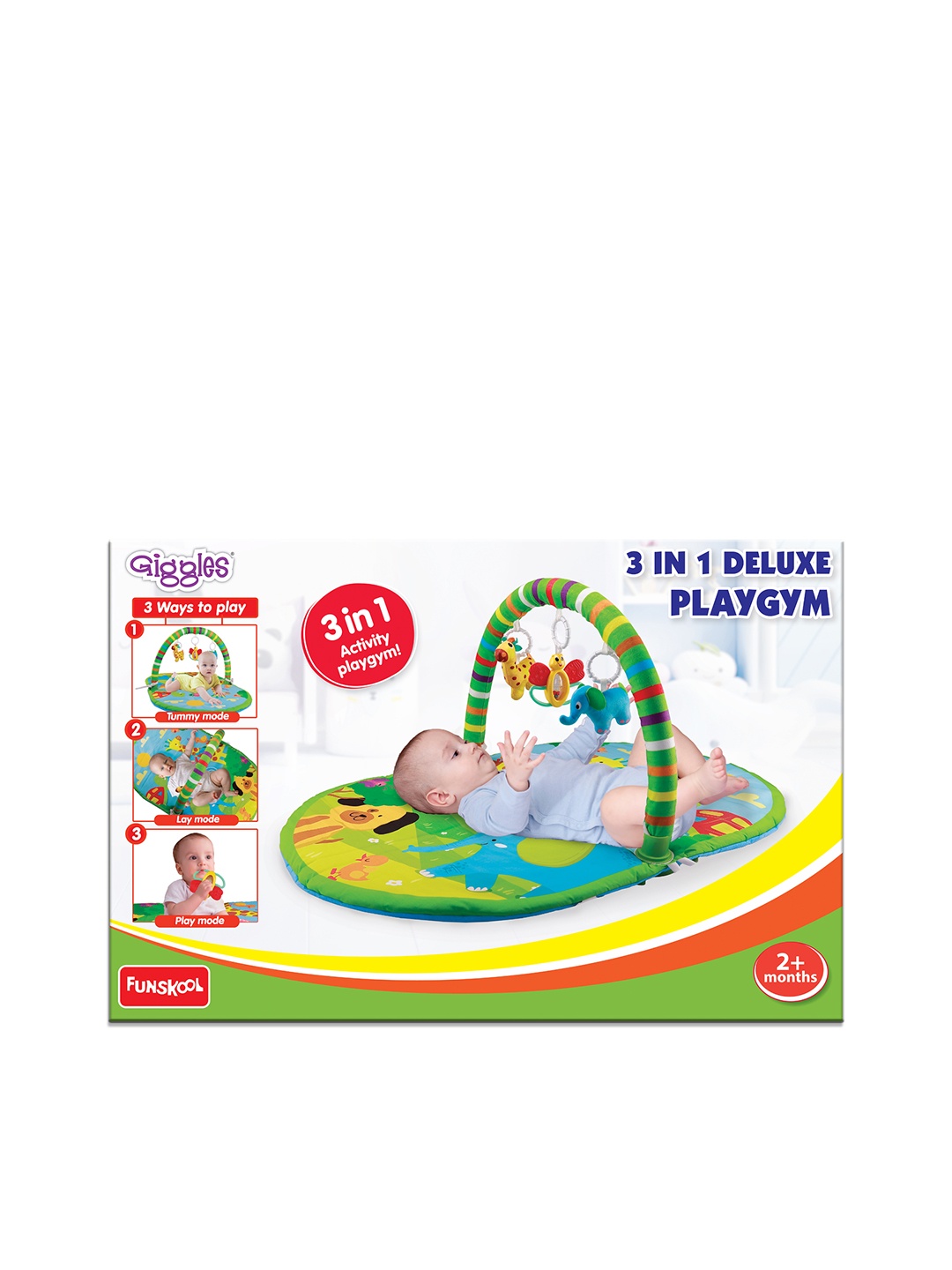 

Giggles 3-In-1 Deluxe Activity Playgym for Age 2 Months+, Multi