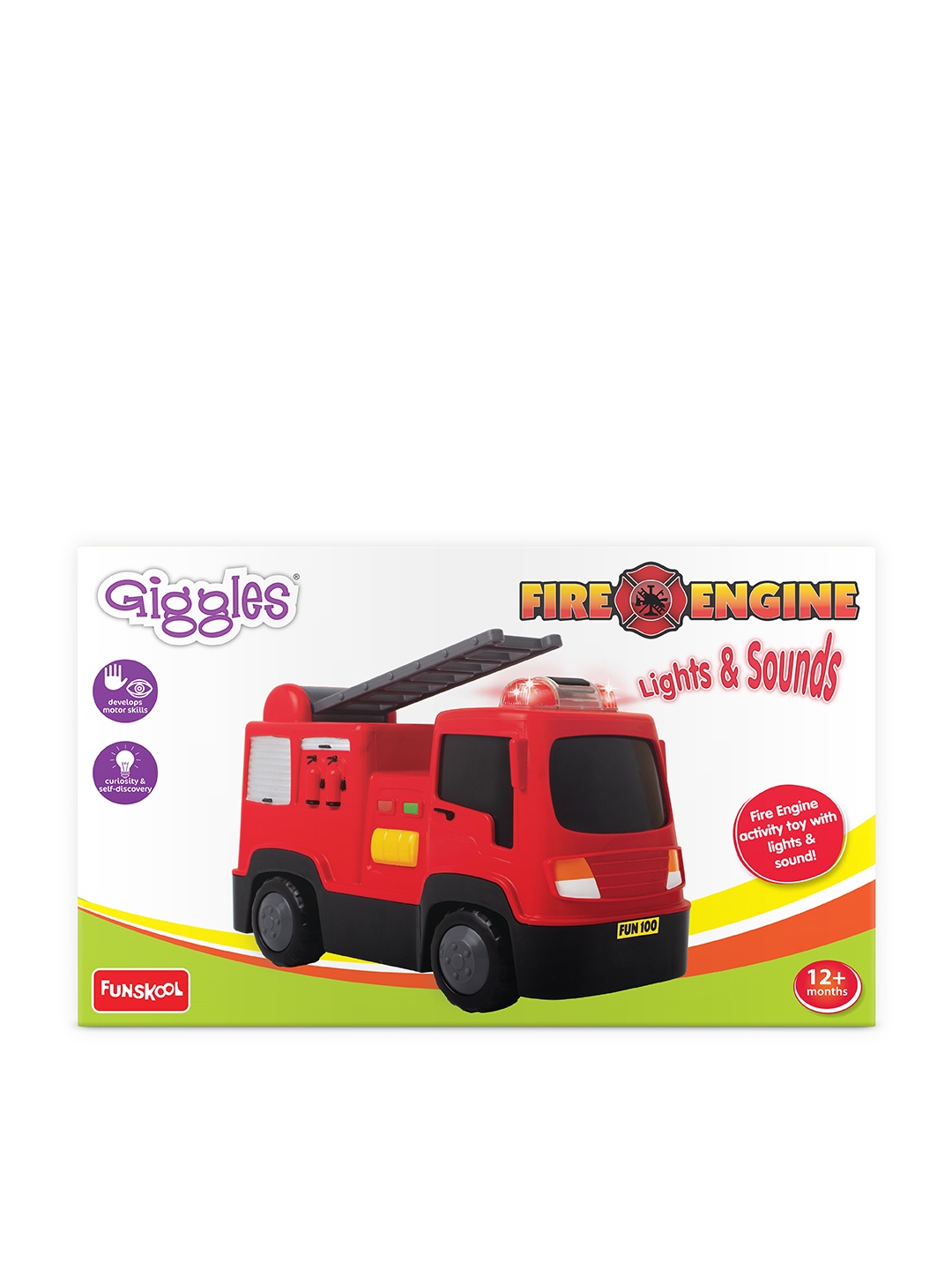 

Giggles Fire Engine for Age 1 Year+, Red