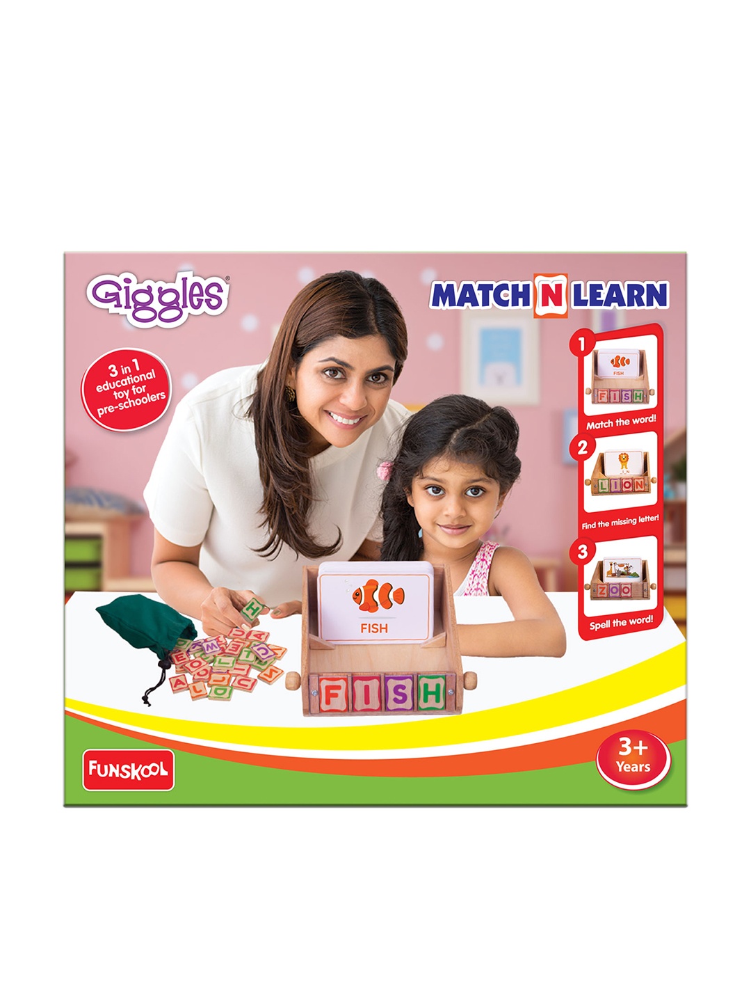

Giggles Match N Learn for Age 3 Years+, Multi