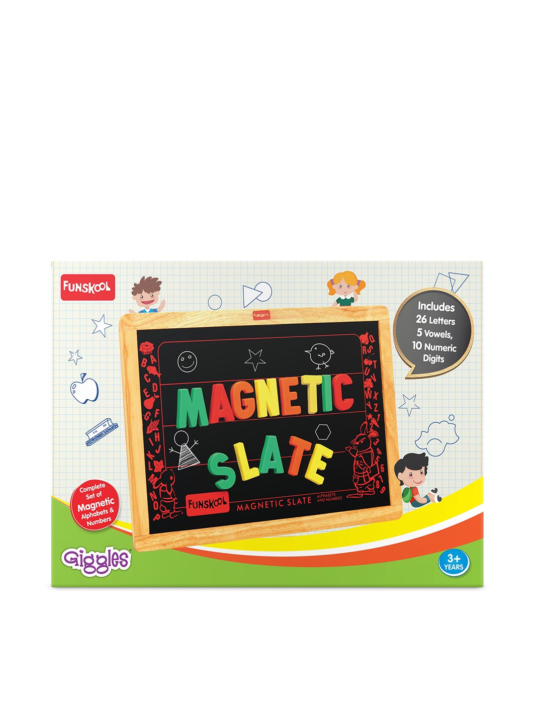 

Giggles Magnetic Slate for Age 3 Years+, Multi