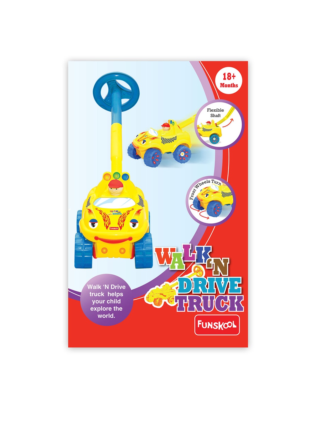 

Giggles Walk 'N Drive Truck for Age 18 Months+, Multi