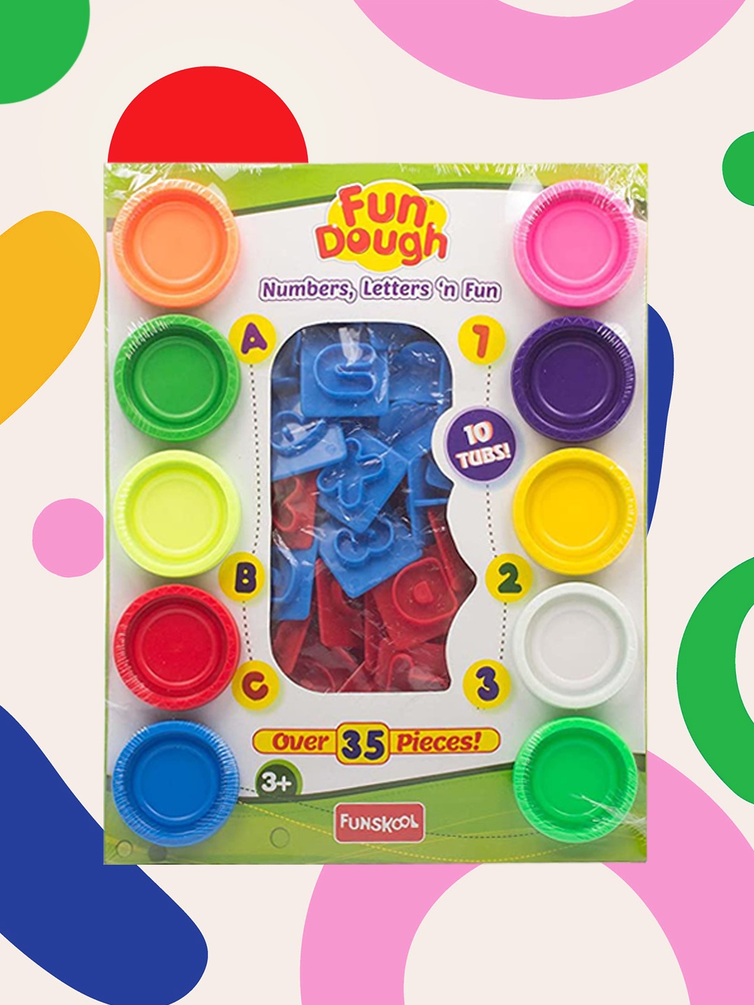 

Fun Dough Numbers & Letters Play Set For Age 3+ Years, Multi
