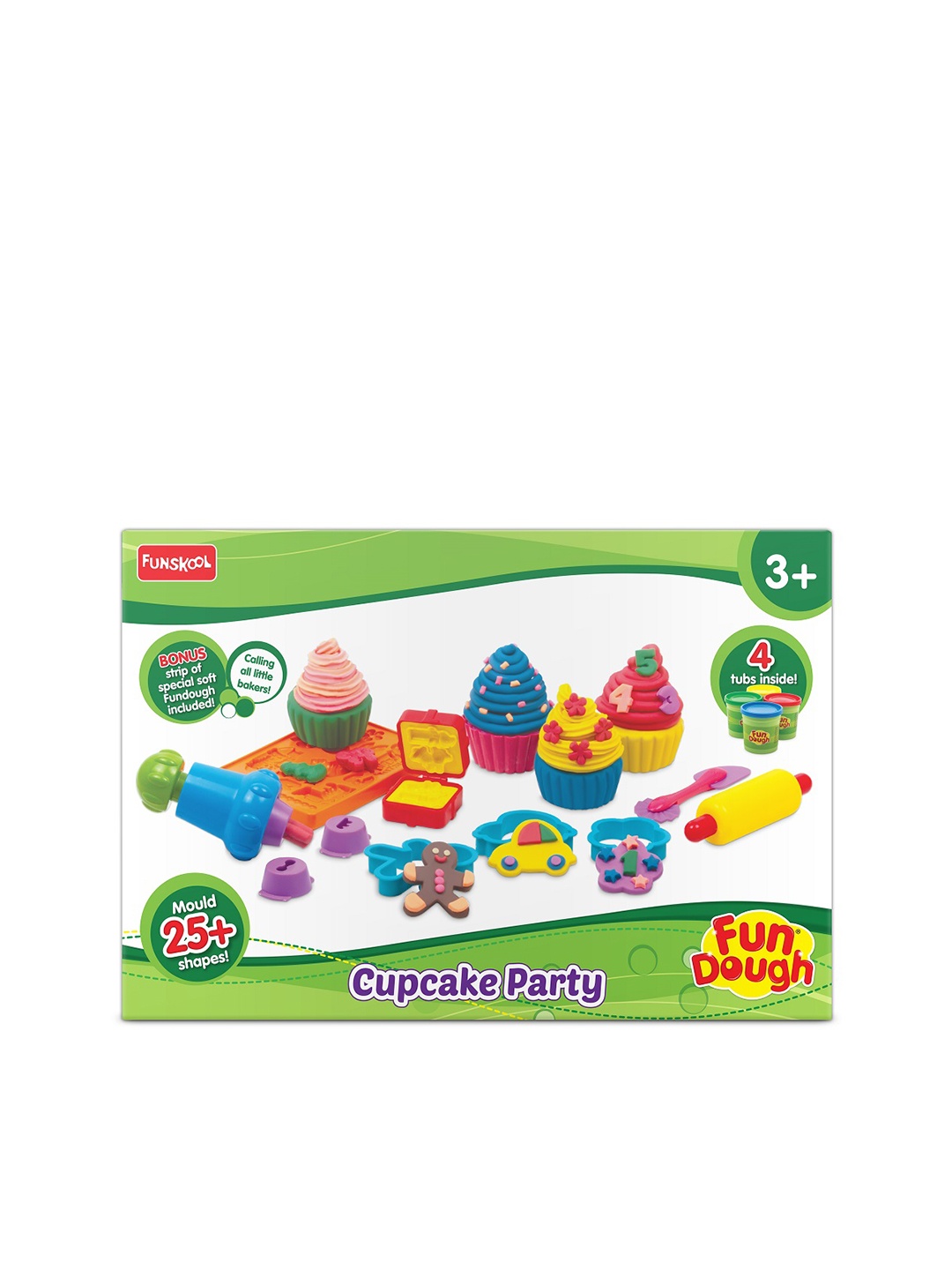 

Fun Dough Cupcake Party Play Set For Age 3+ Years, Multi