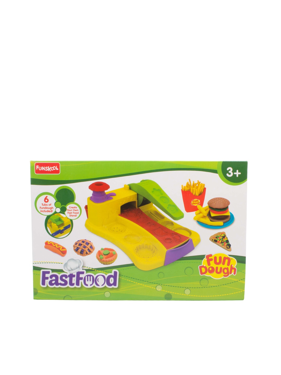 

Fun Dough Fast Food Play Set For Age 3+ Years, Multi