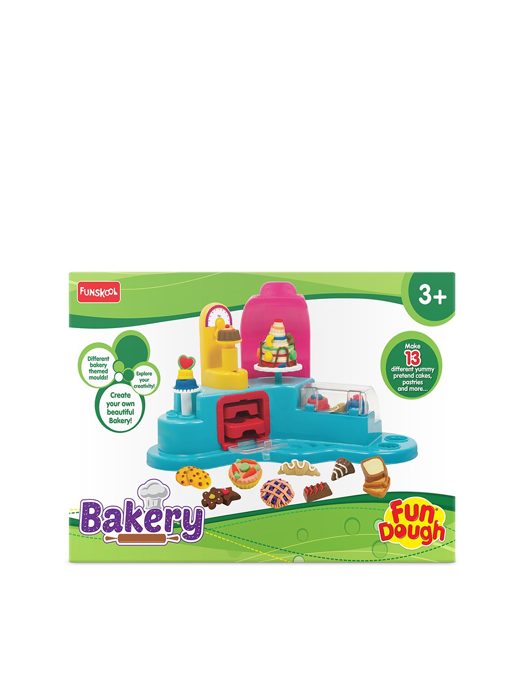 

Fun Dough Bakery Play Set For Age 3+ Years, Multi