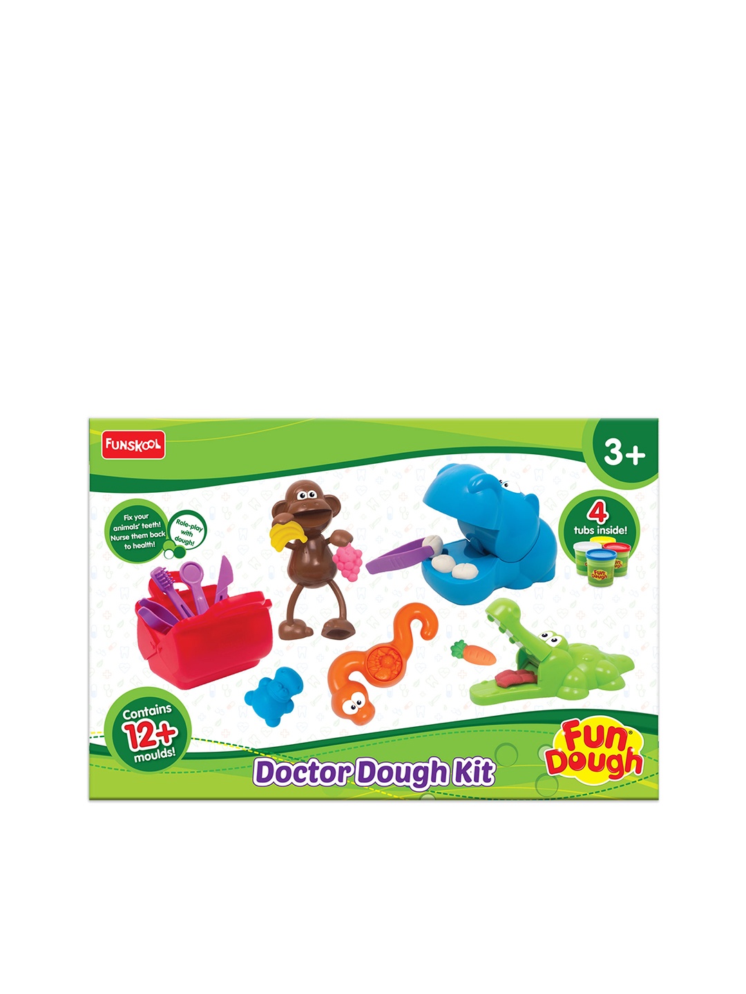 

Fun Dough Doctor Play Kit For Age 3+ Years, Multi