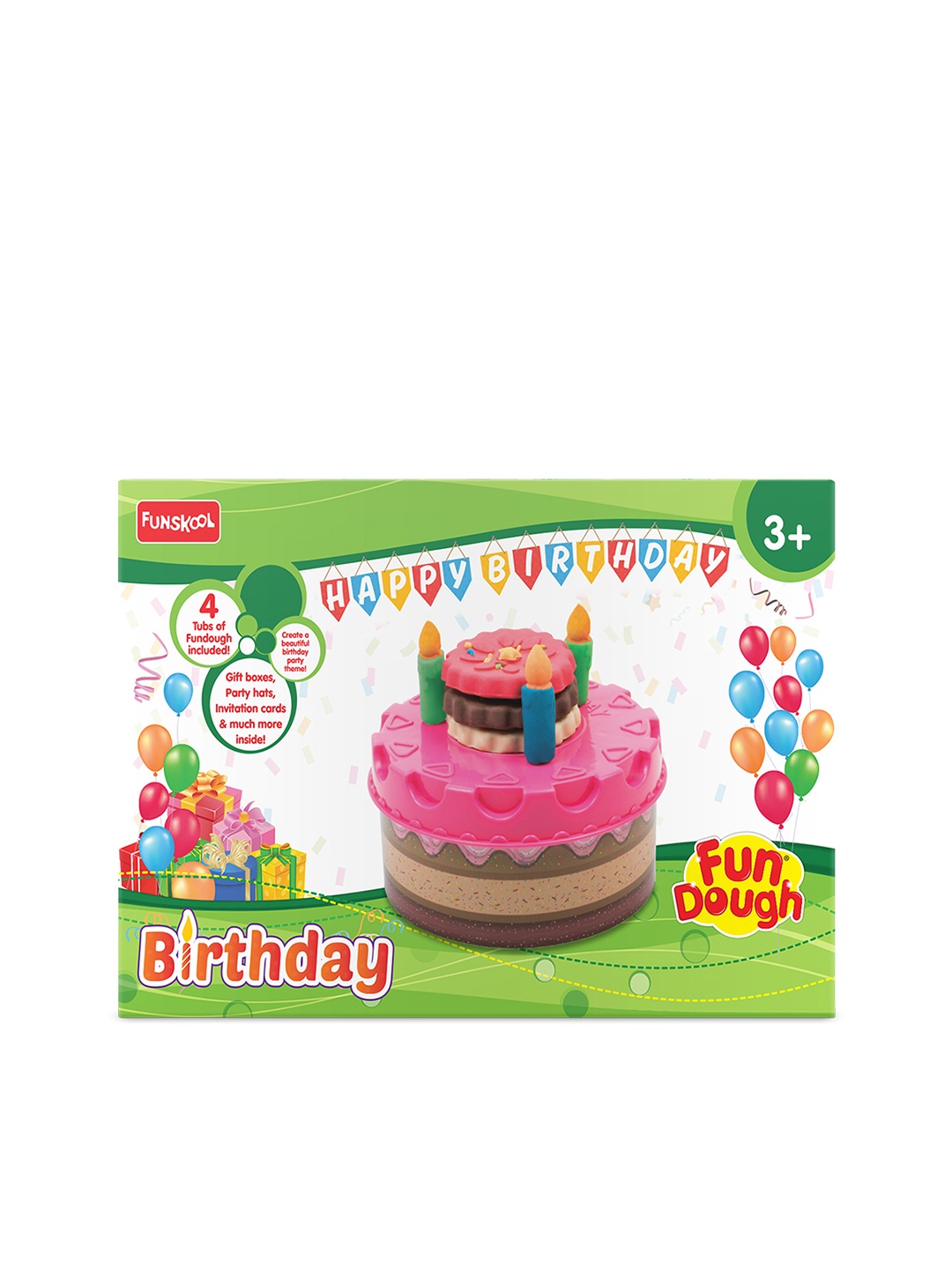 

Fun Dough Birthday Play Set For Age 3+ Years, Multi