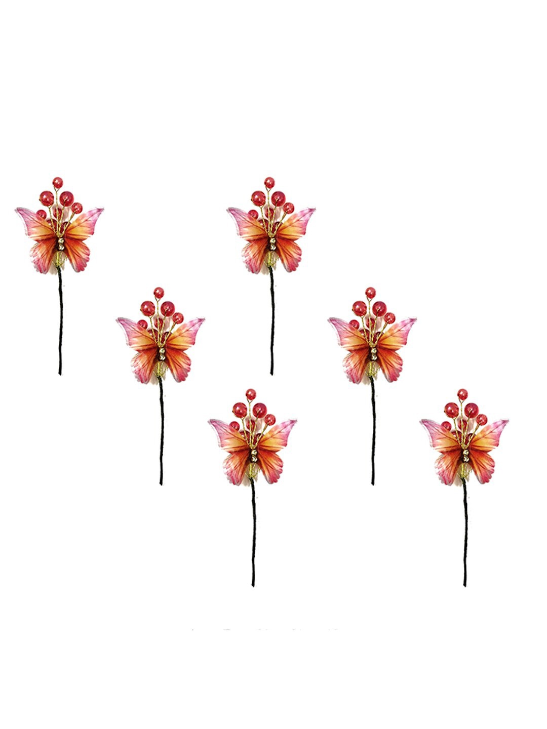

Hair Flare Women Set of 6 Hair Accessory Set, Red