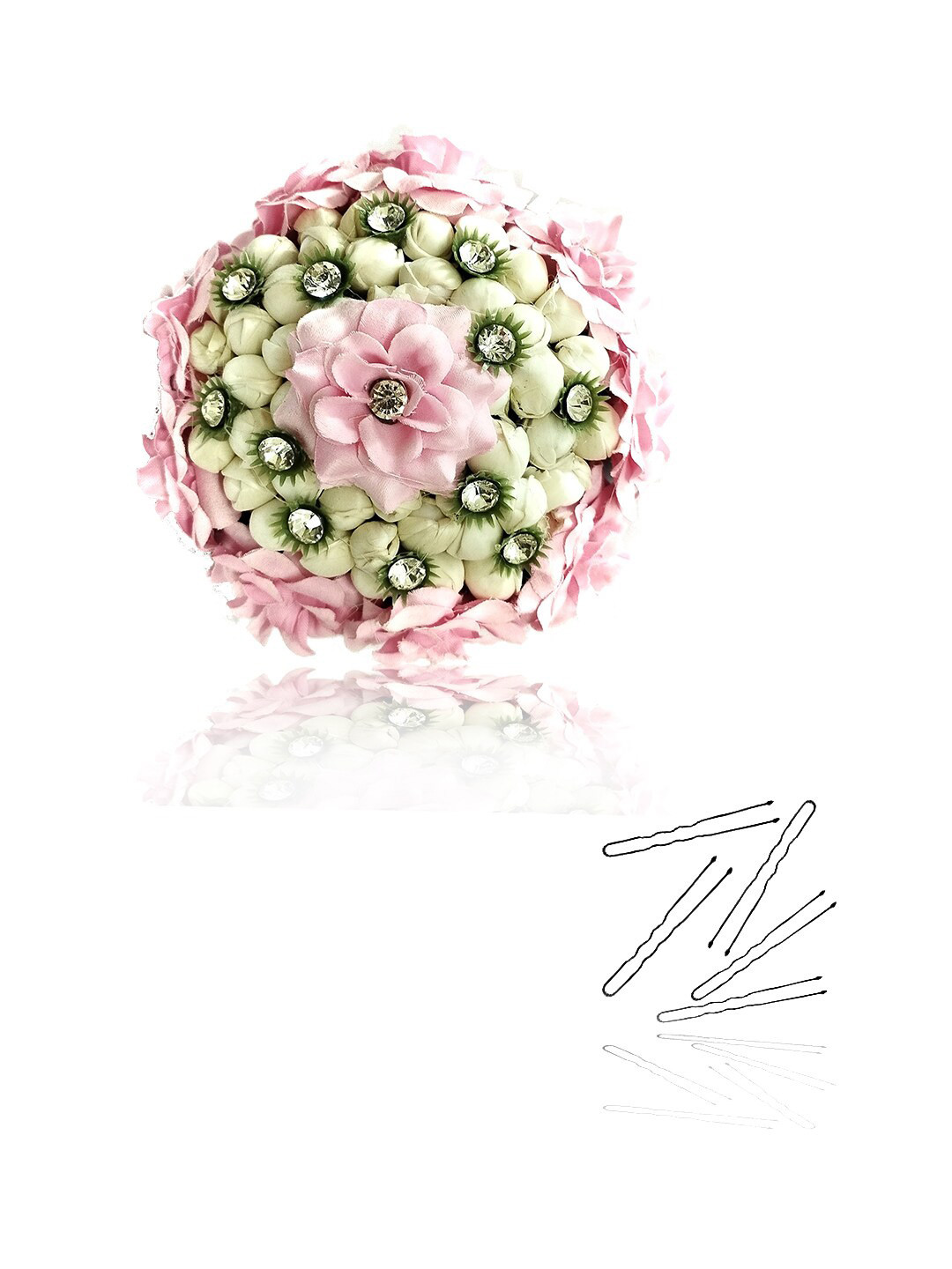 

Hair Flare Women Embellished Artificial Floral Hair Accessory Set, Pink